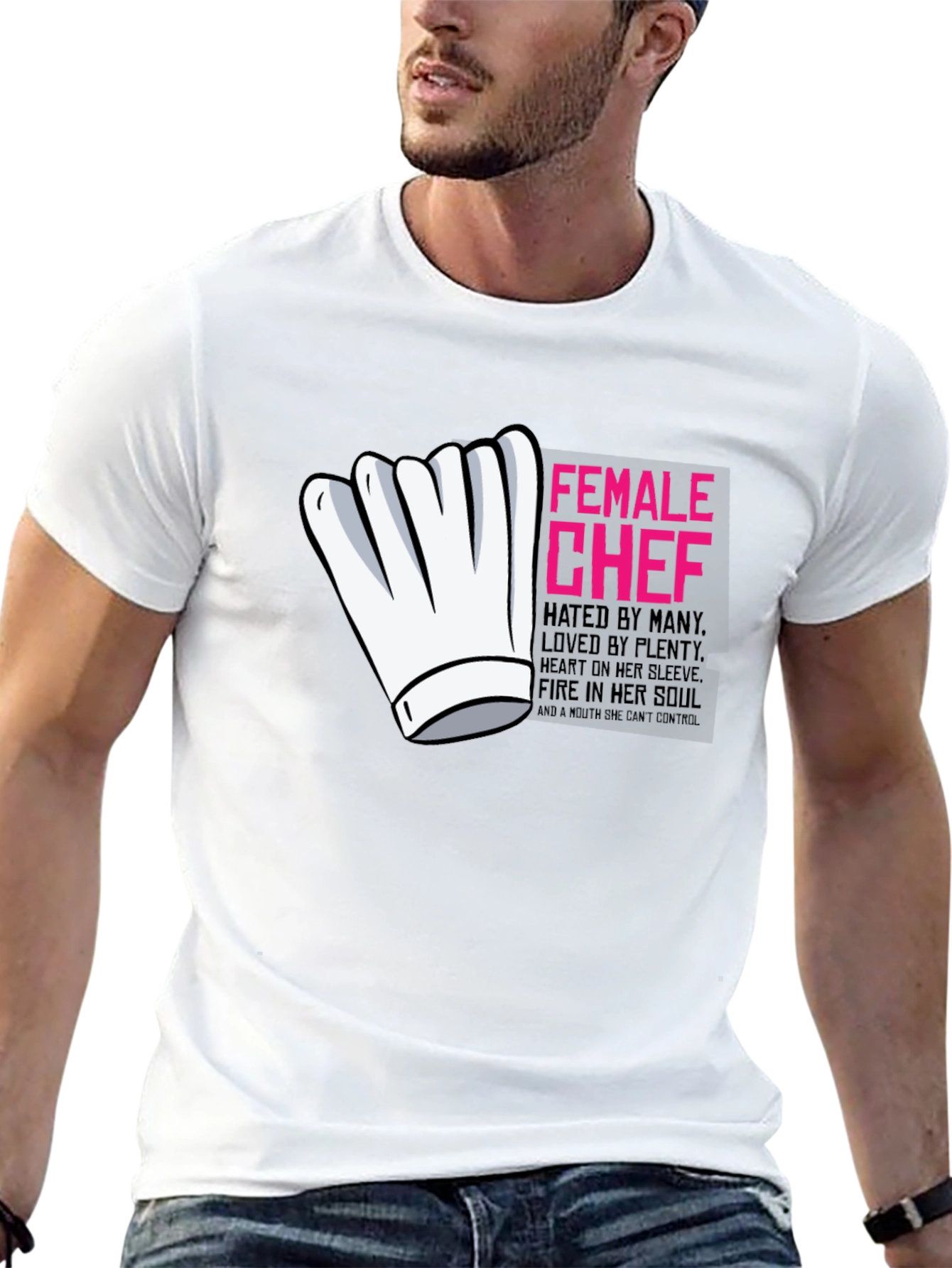 Black Female Chef Graphic T-Shirt view 13