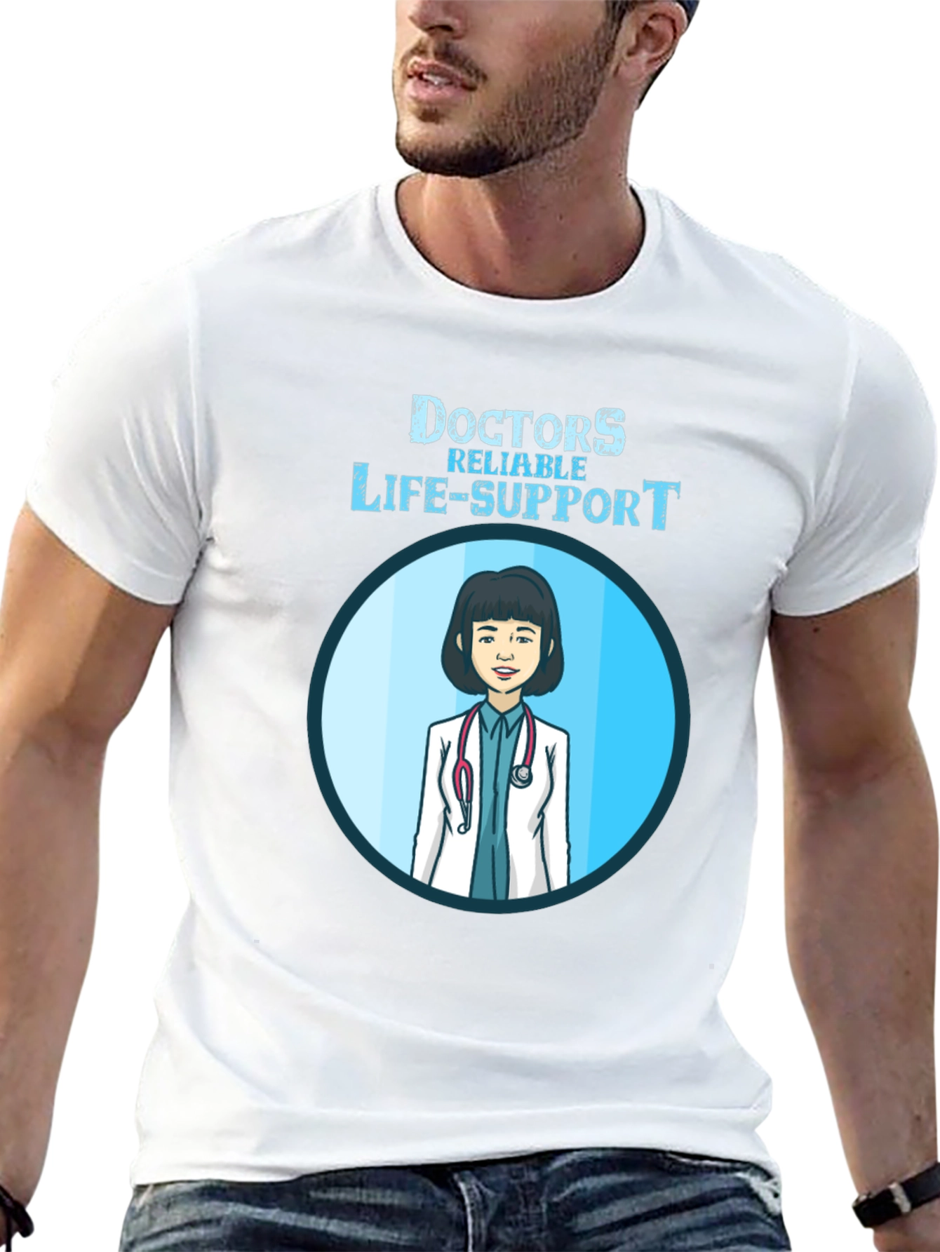 Black Doctors Reliable Life-Support T-Shirt view 13