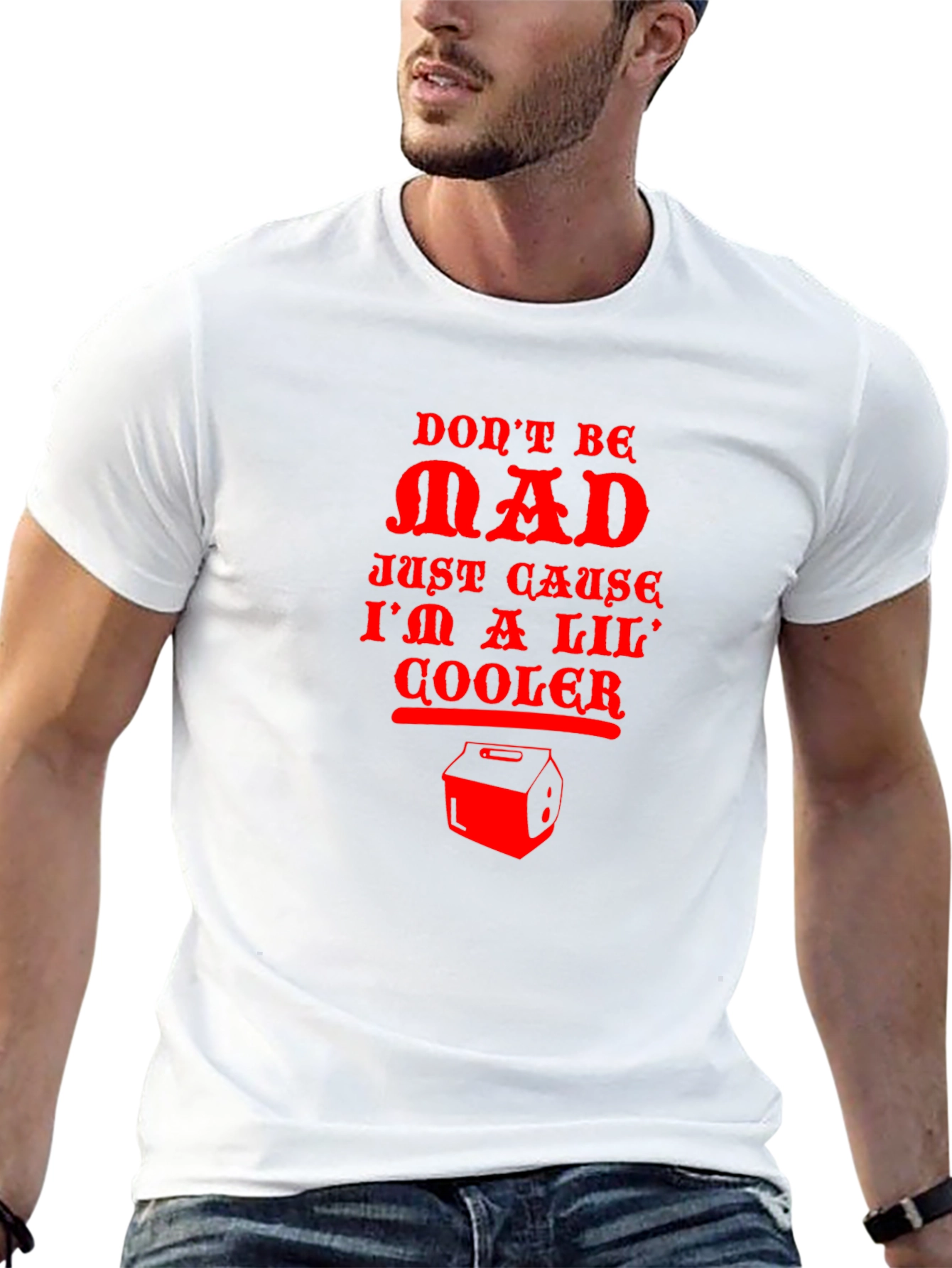 Black Don't Be Mad Cooler T-Shirt view 13