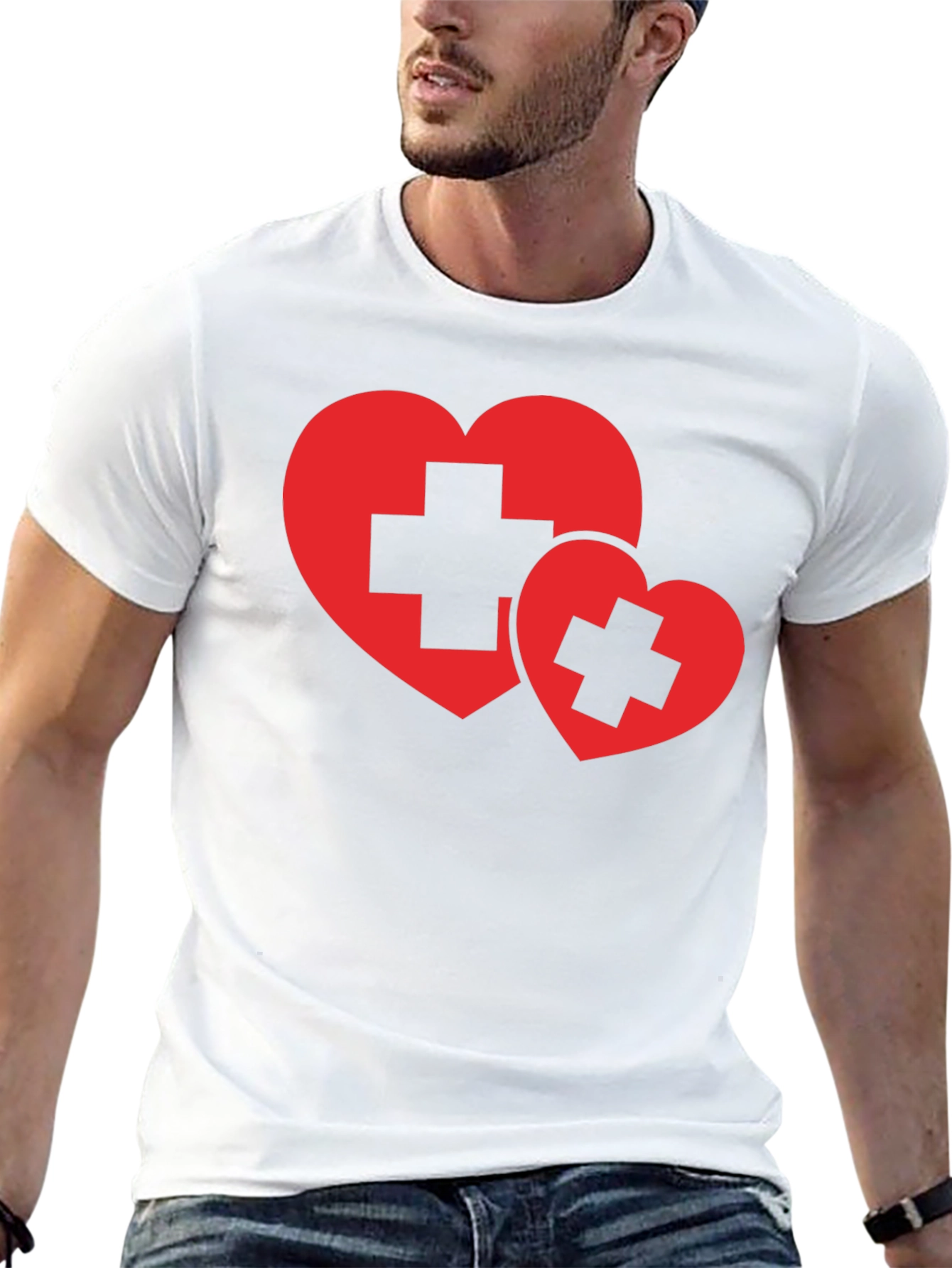 Black Heart Plus Graphic Tee - Black Unisex view 13