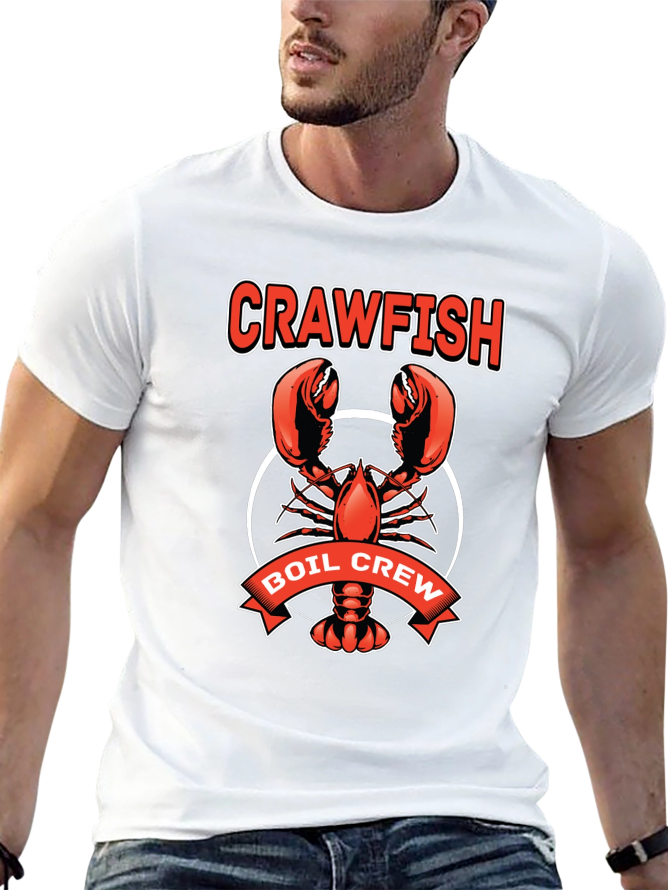 Black Crawfish Boil Crew Graphic T-Shirt - Black view 13