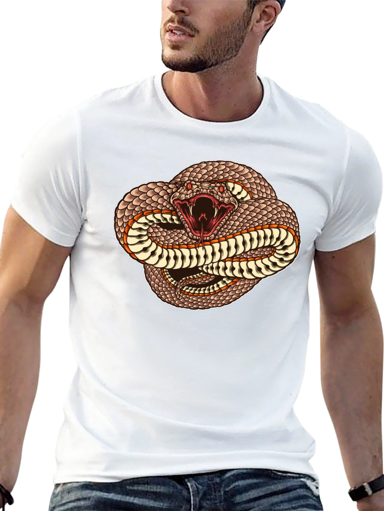 Black Snake Graphic T-Shirt - Black view 13