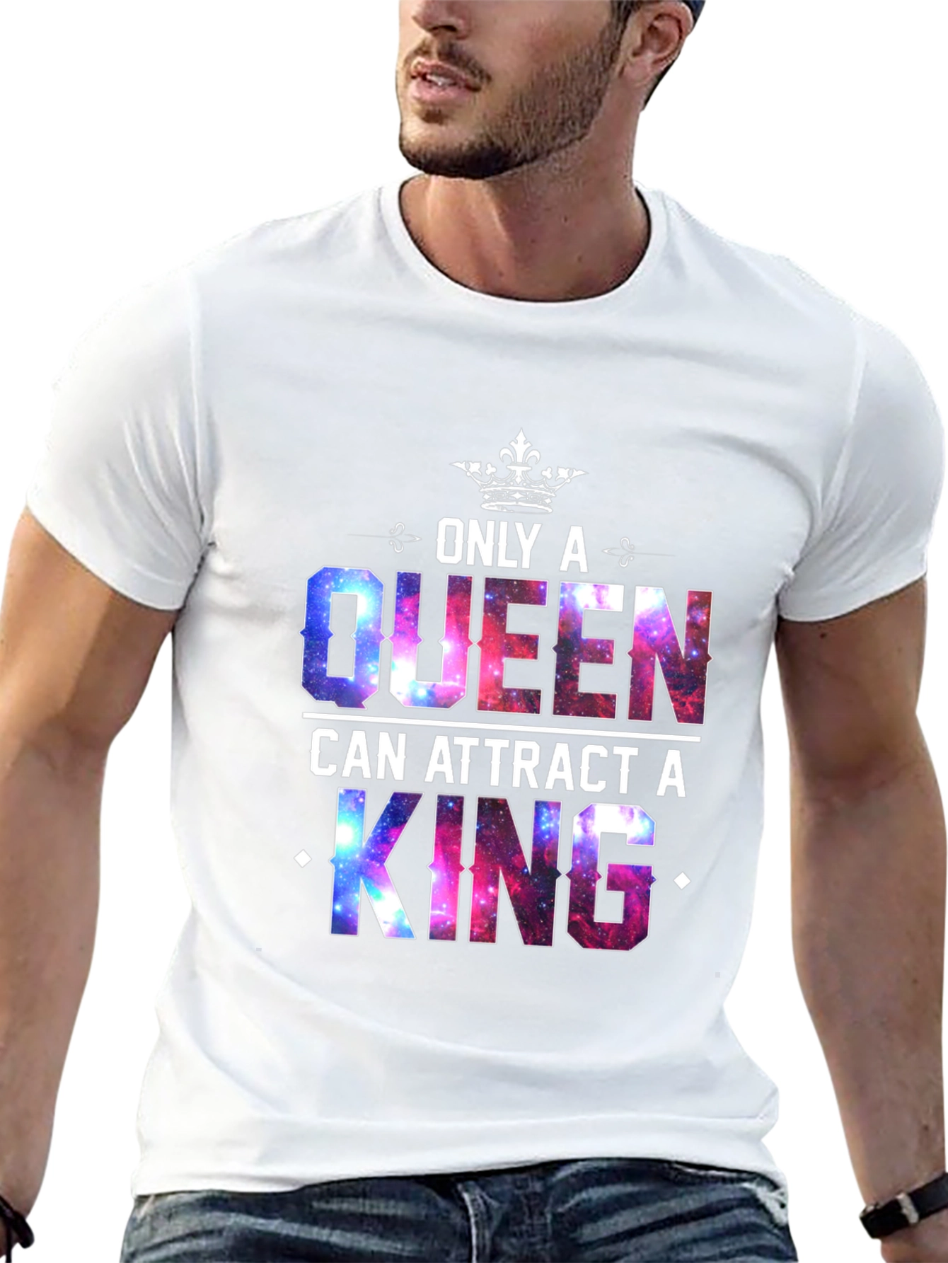 Black Queen & King Graphic T-Shirt view 13