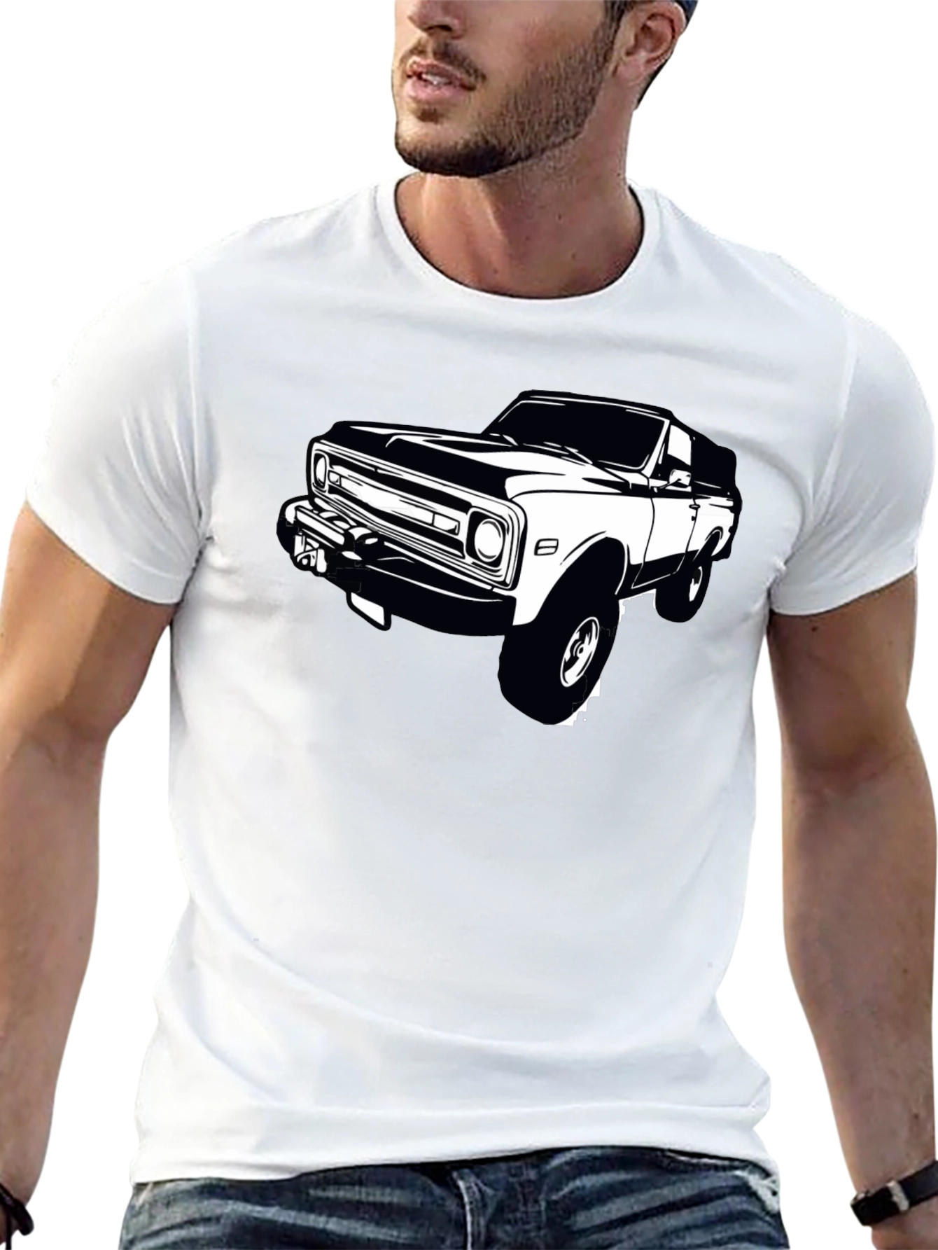 Black Classic Truck Graphic Tee - Black view 13