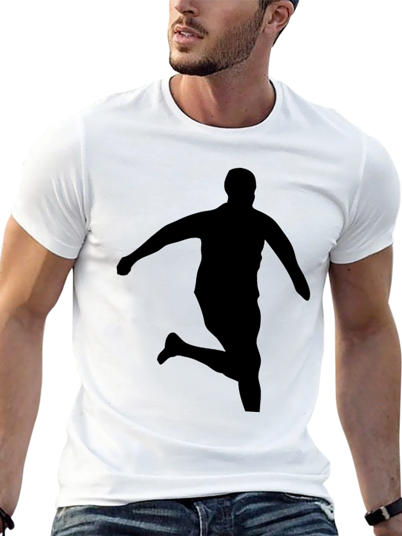 Black Silhouette Runner Black T-Shirt view 13