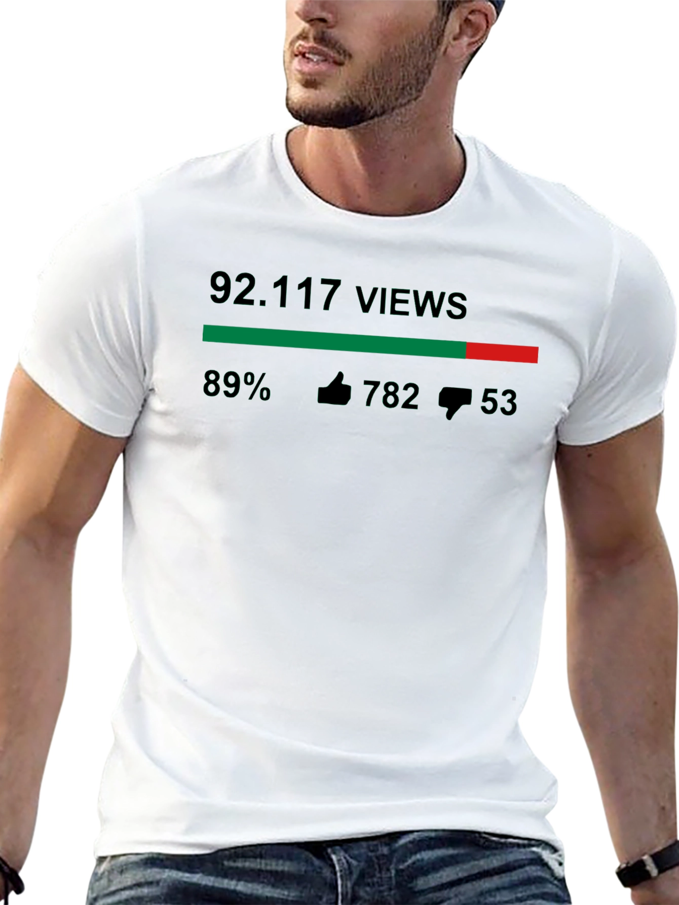 Black 92,117 Views Graphic T-Shirt view 13