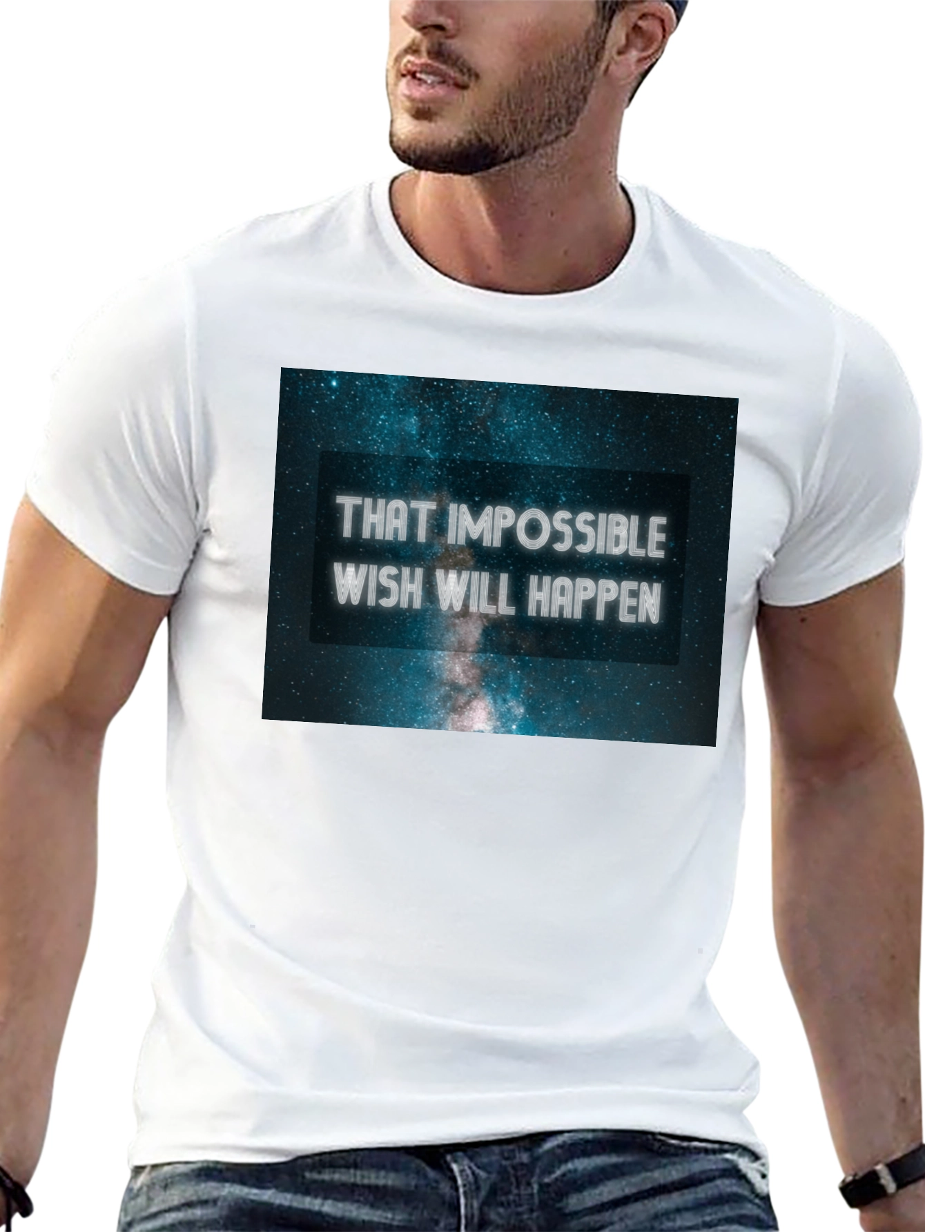 Black Impossible Wish Tee - Galaxy Dream view 13