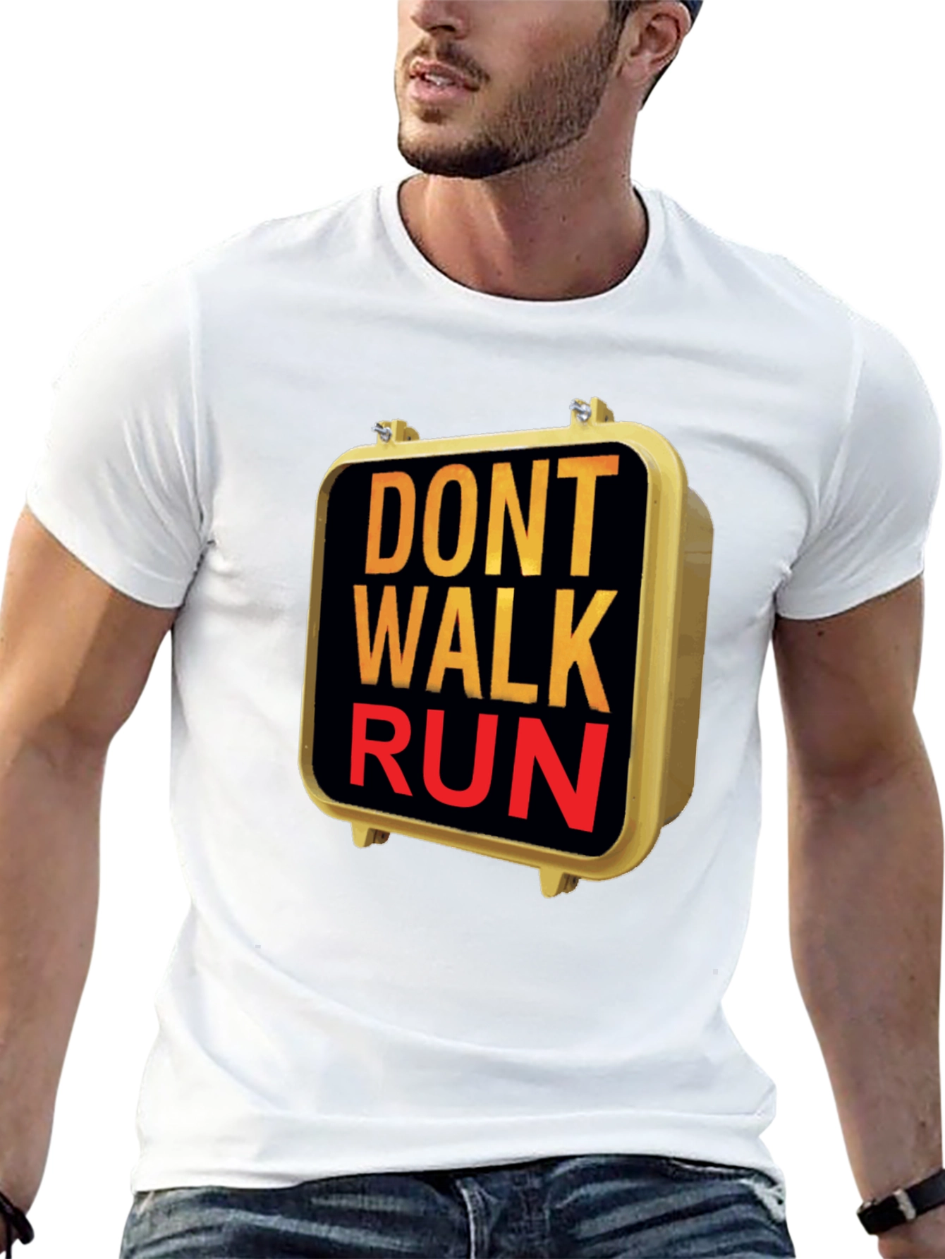 Black Don't Walk Run Graphic Tee view 13