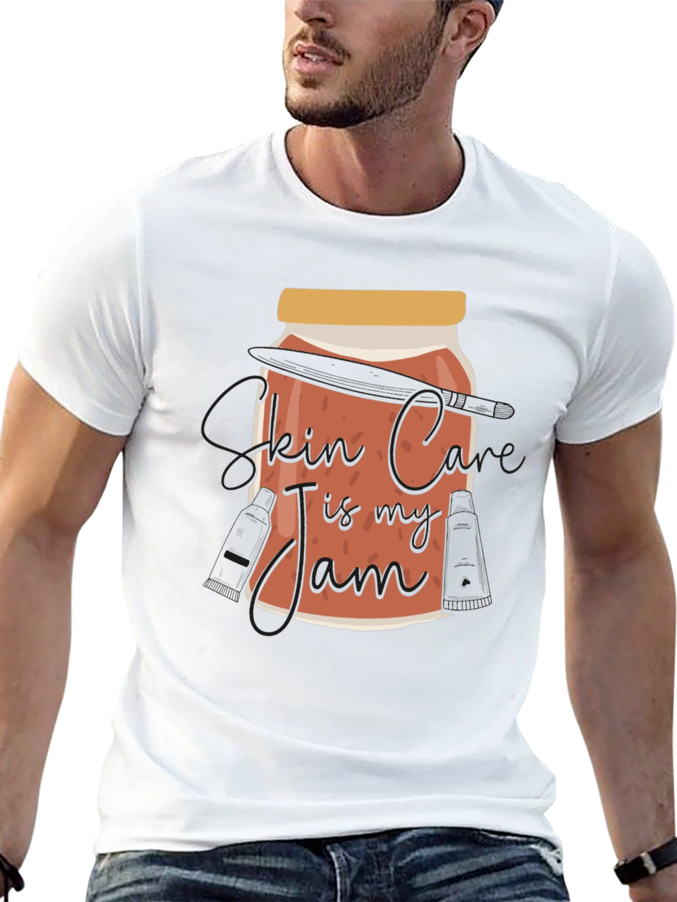Black Skin Care Is My Jam Graphic Tee view 13