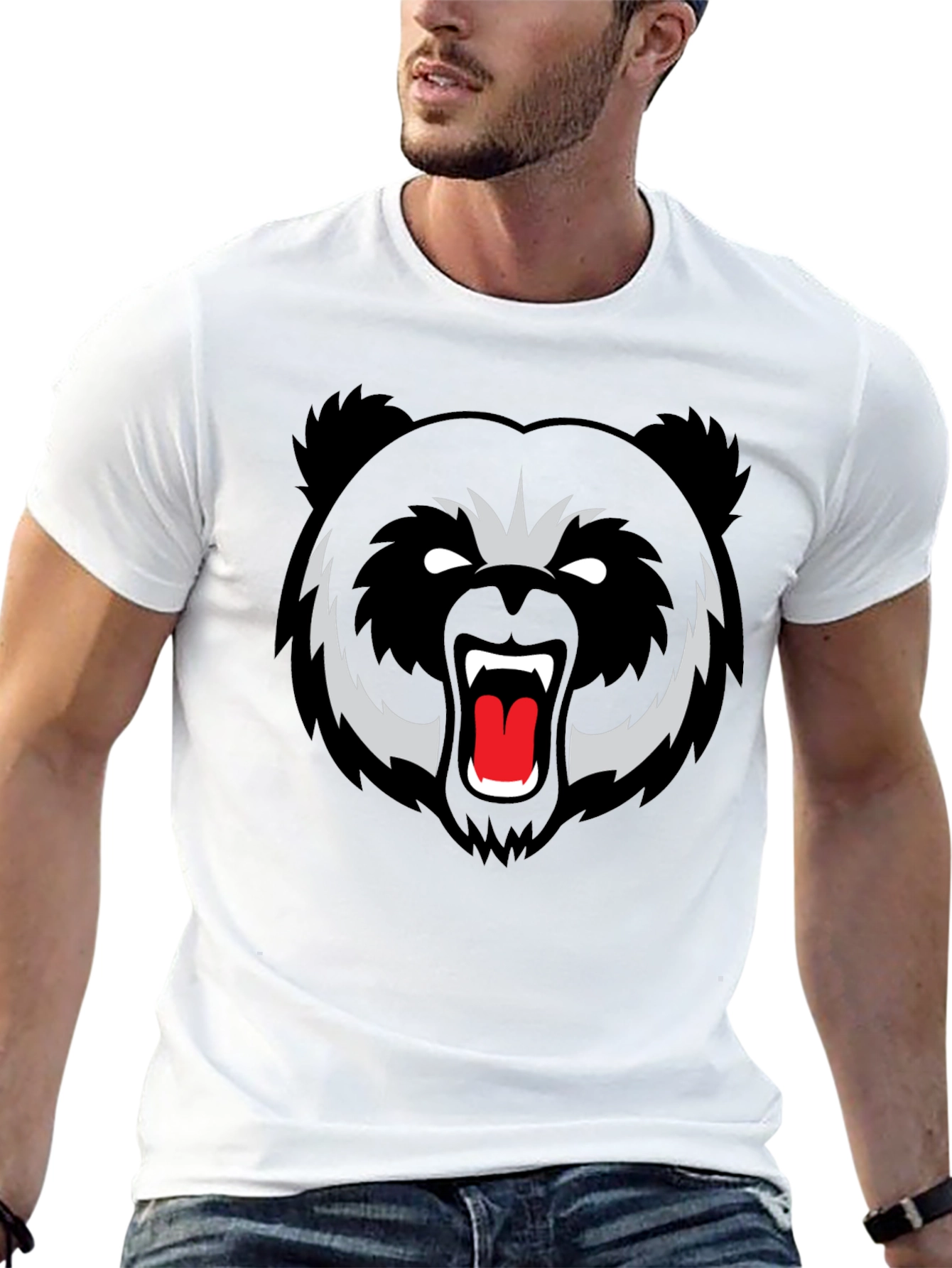 Black Black Bear Graphic Tee - Fierce Style view 13