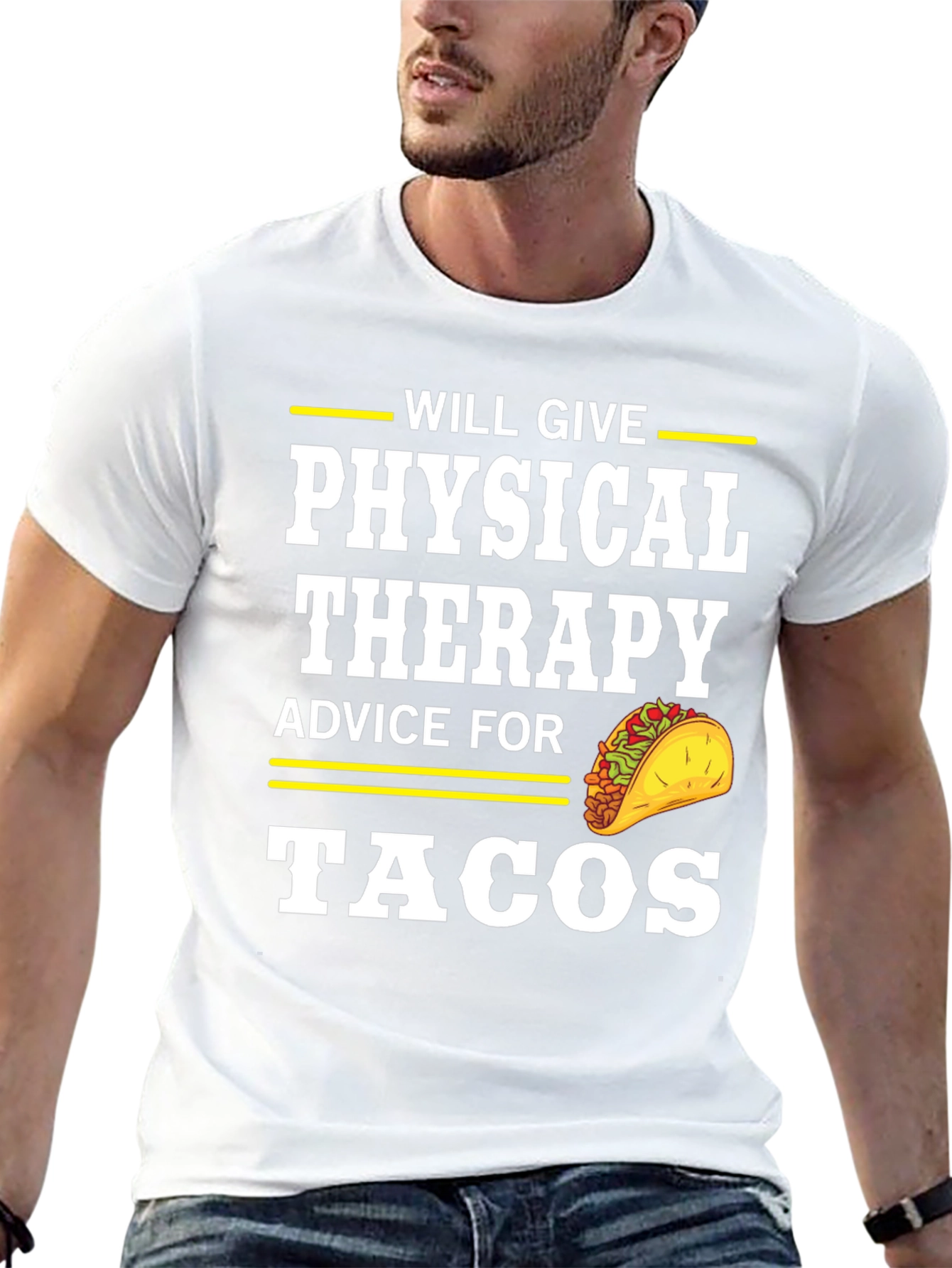 Black Physical Therapy Advice for Tacos T-Shirt view 13