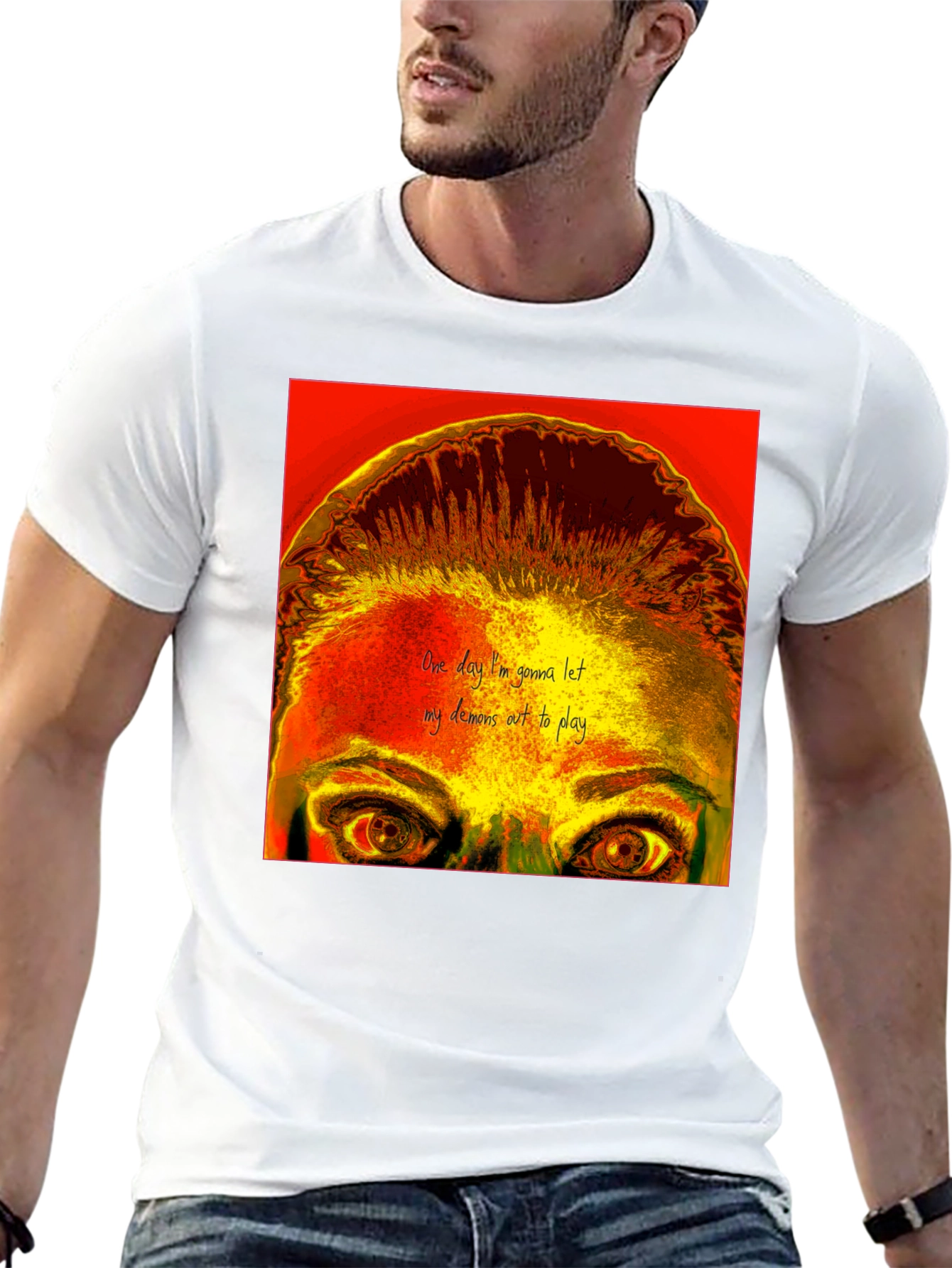 Black Demons Out To Play Graphic Tee view 13