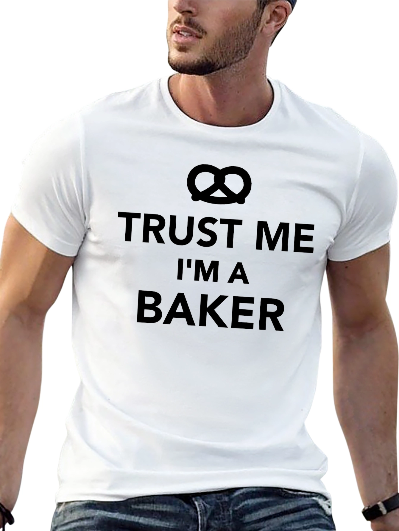 Black Trust Me I'm A Baker T-Shirt - Black view 13