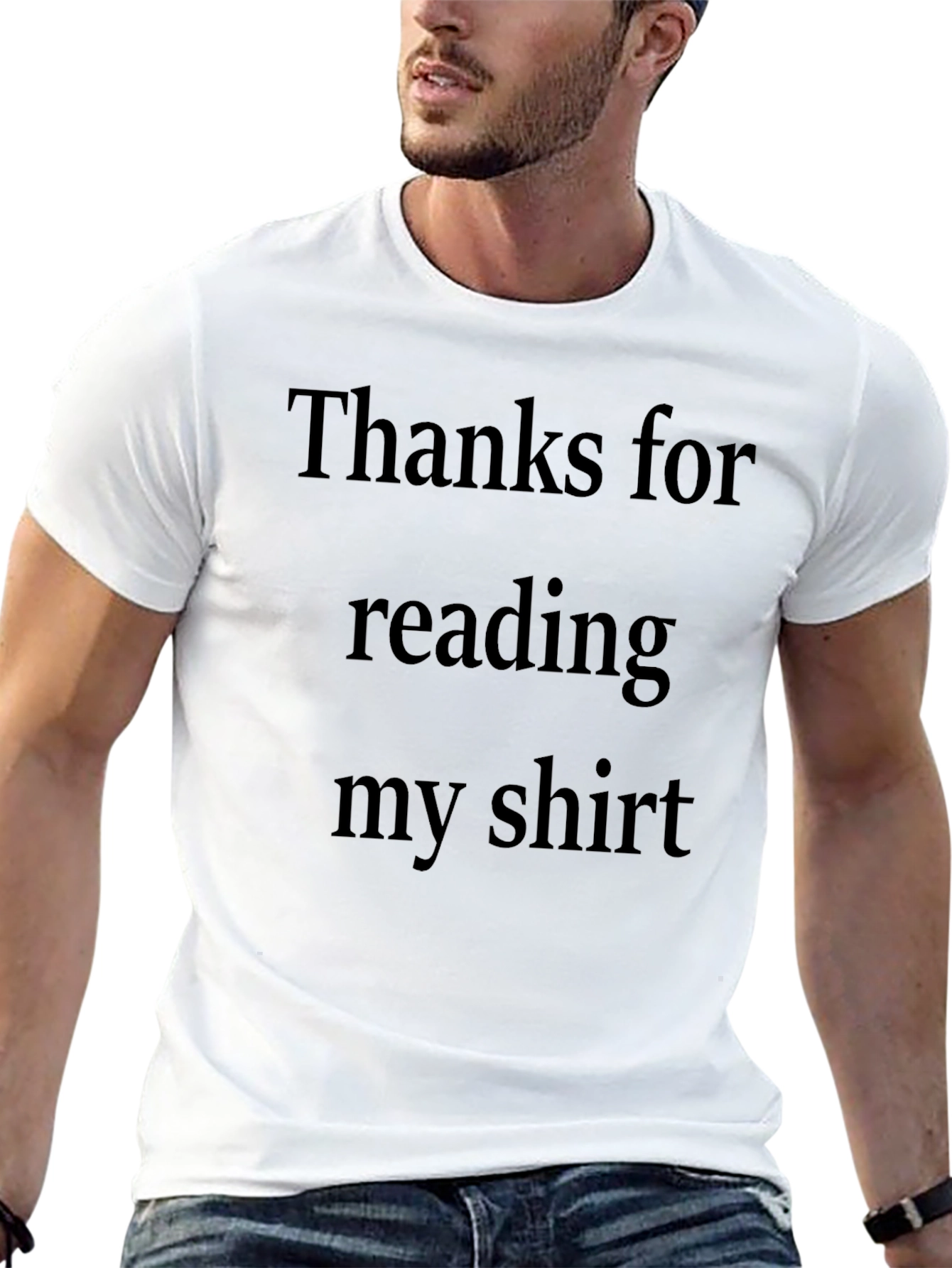 Black Thanks For Reading My Shirt - Novelty T-Shirt view 13
