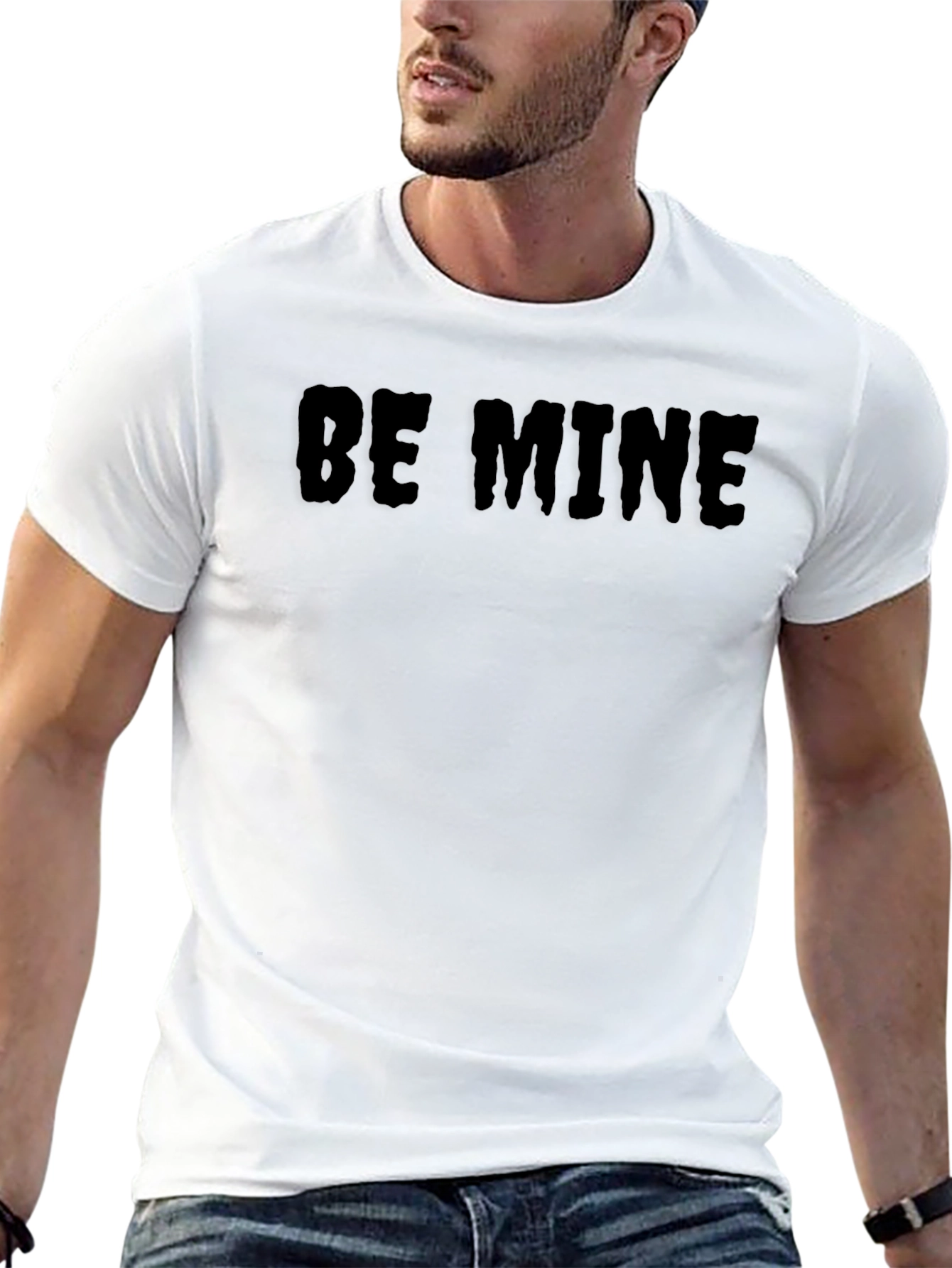 Black Be Mine Graphic T-Shirt - Classic Black Tee view 13