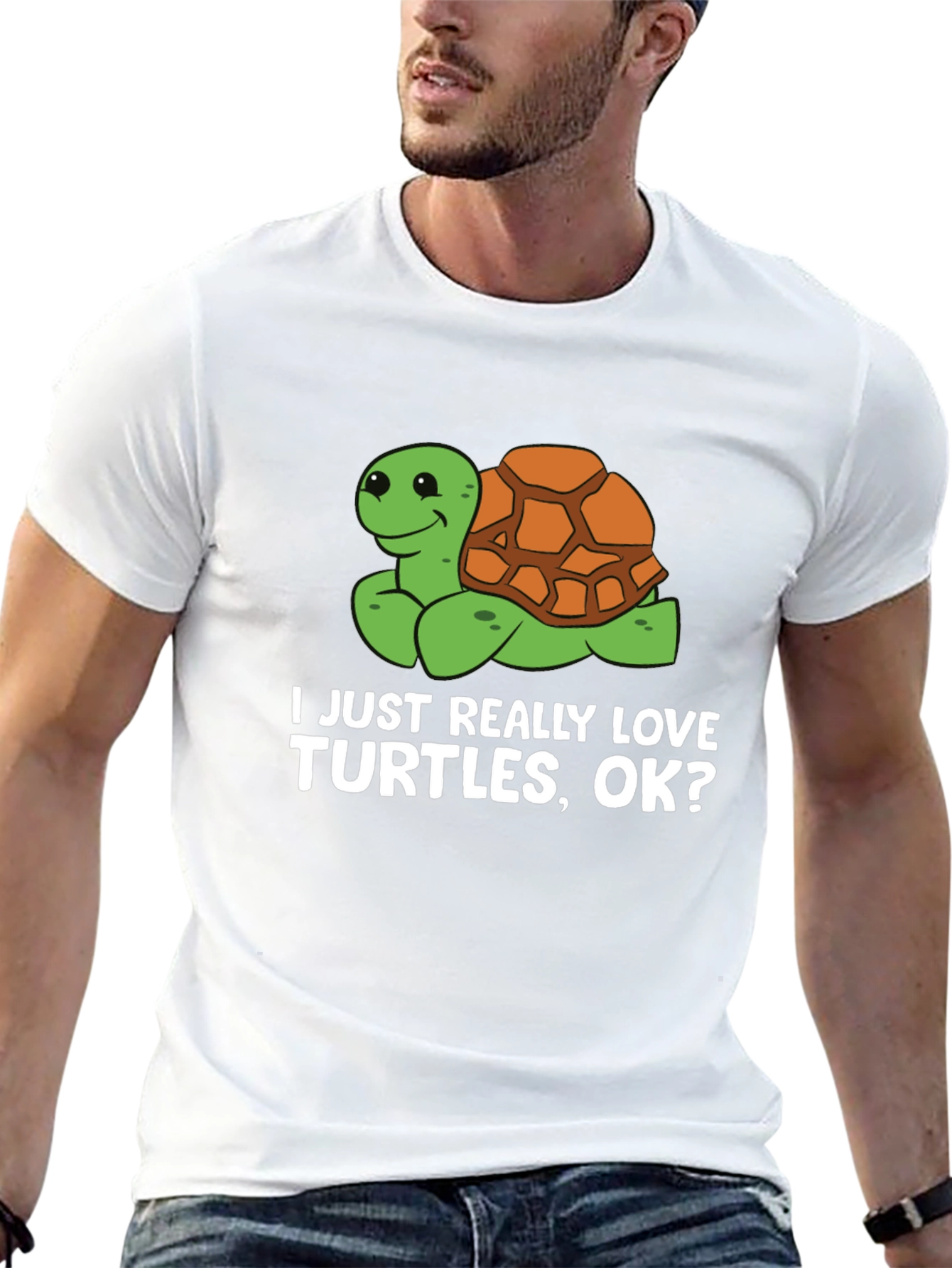 Black Turtle Lover T-Shirt: I Just Really Love Turtles, OK? view 13
