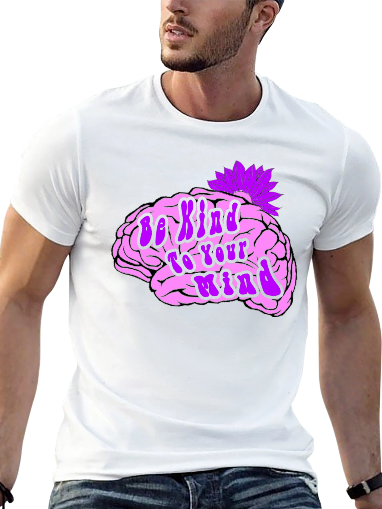 Black Be Kind To Your Mind Black Tee view 13