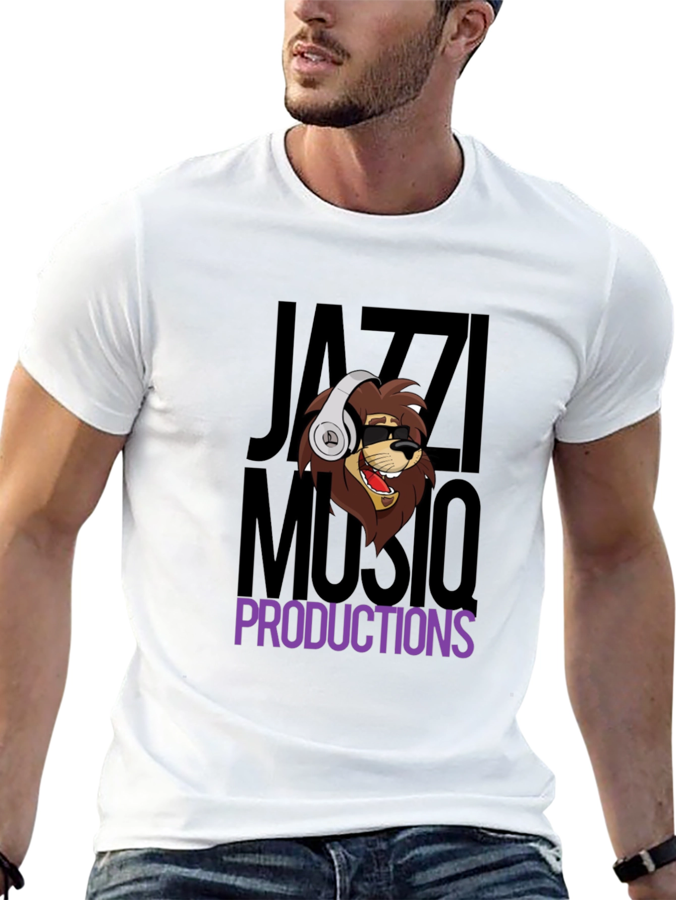 Black Jazz Music Productions Black T-Shirt view 13