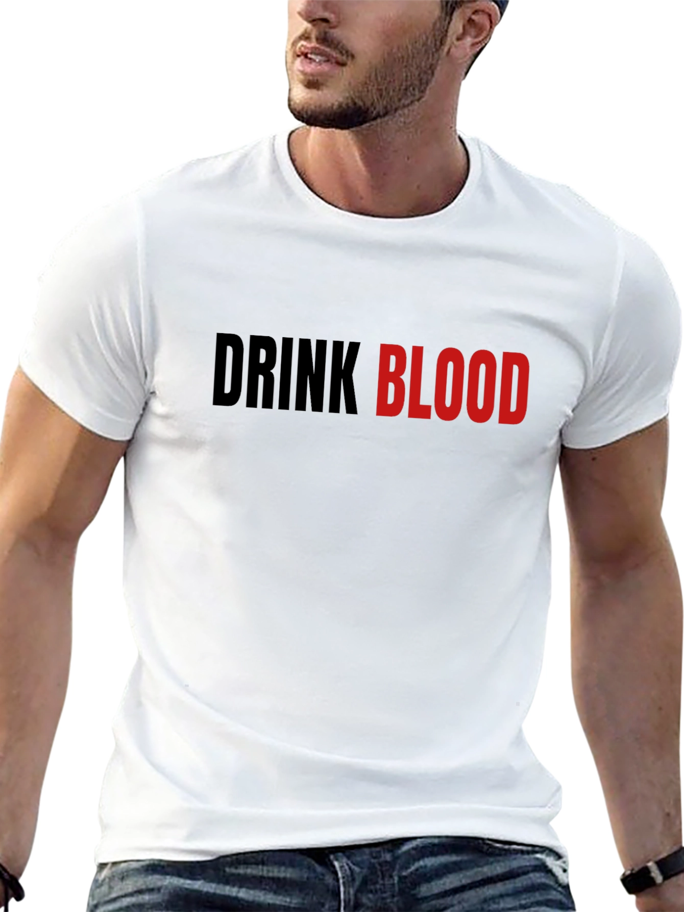Black Drink Blood Graphic Tee - Edgy Vampire Style view 13