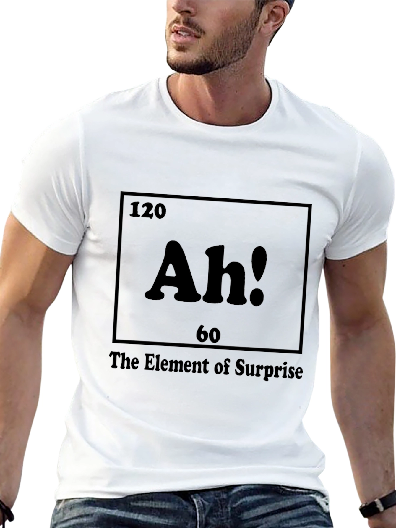 Black Element of Surprise T-Shirt - Funny Chemistry Tee view 13