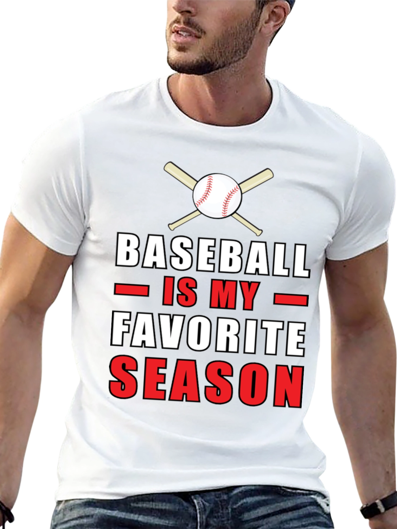 Black Baseball is My Favorite Season Graphic T-Shirt view 13
