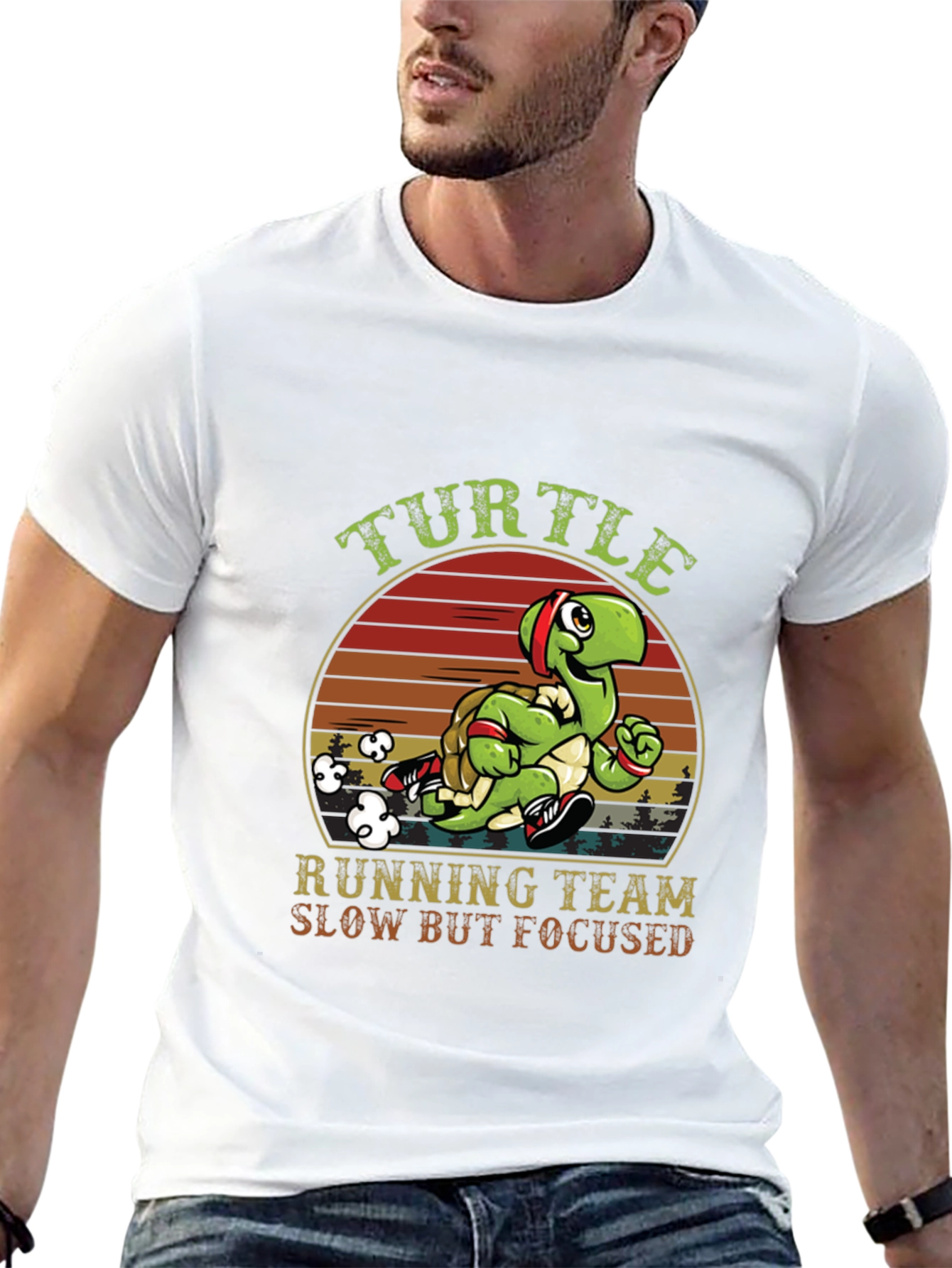 Black Turtle Running Team T-Shirt view 13