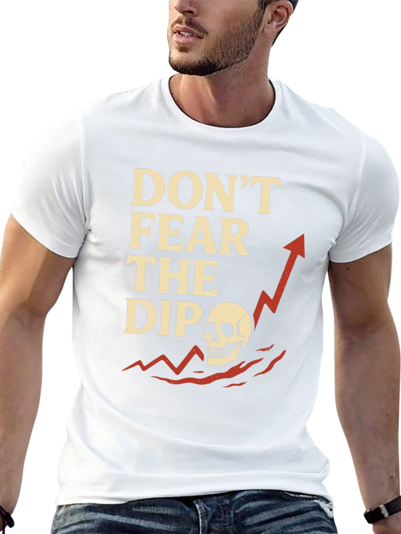 Black Don't Fear The Dip T-Shirt - Stock Market Apparel view 13