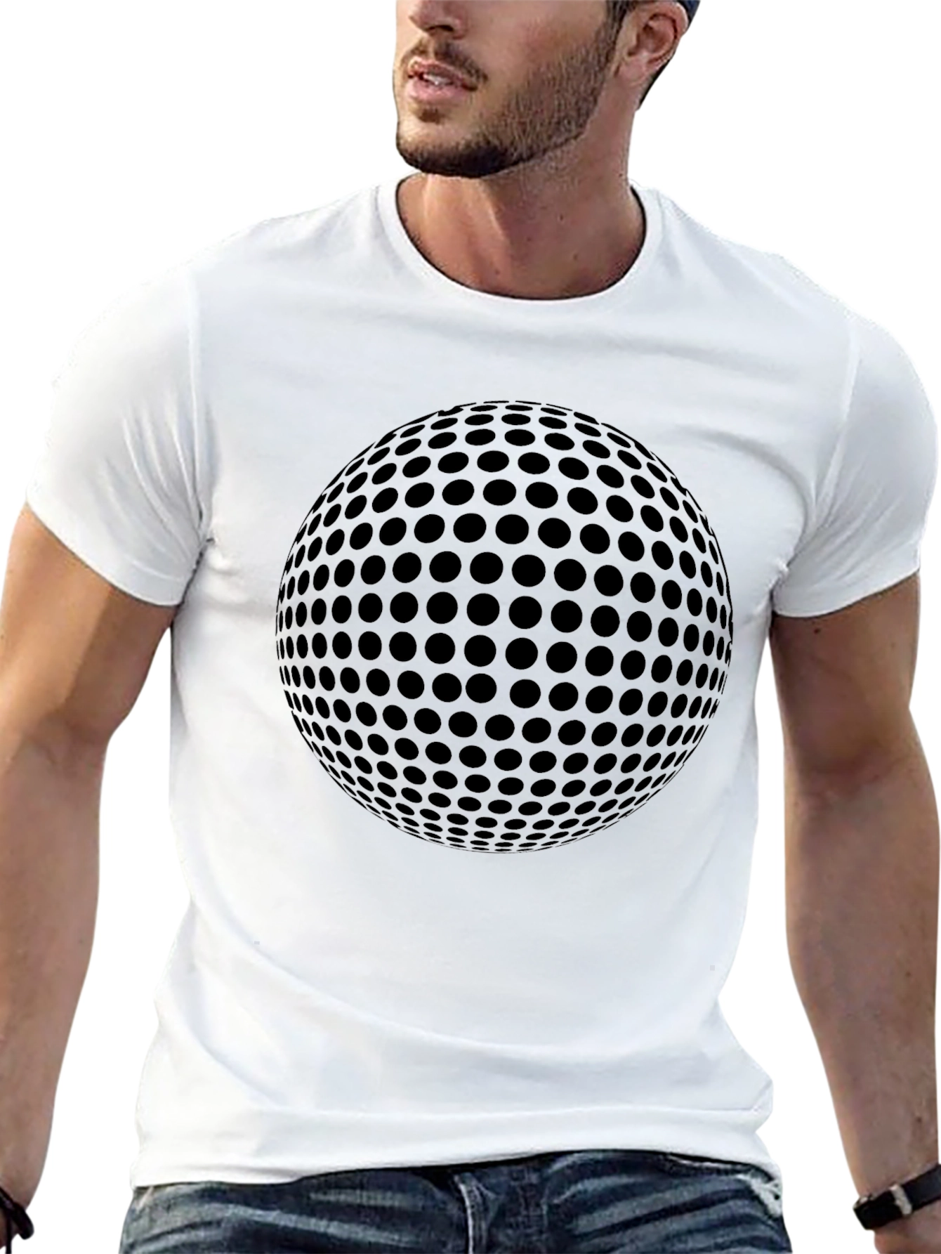 Golf Ball Graphic Black Tee - 13