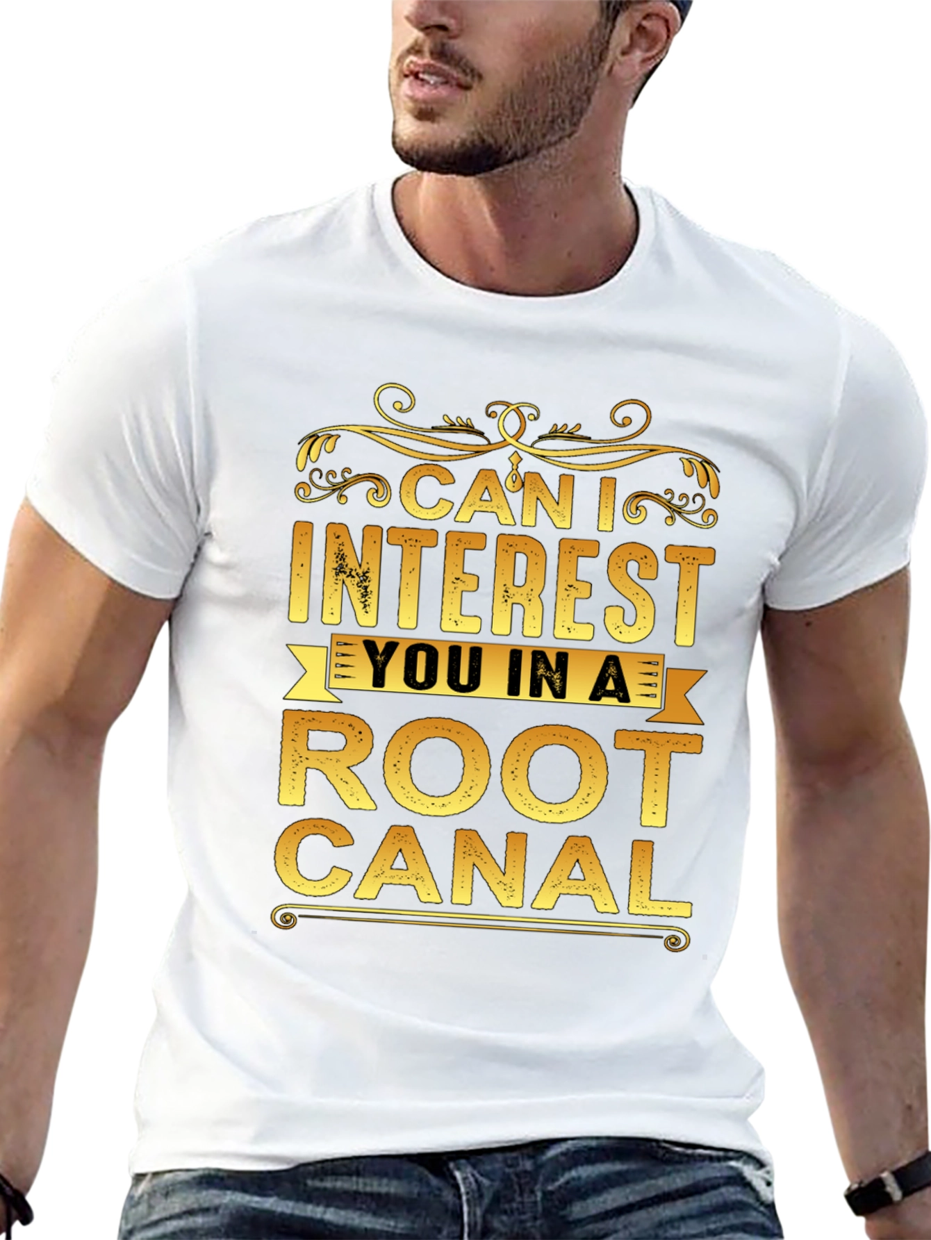 Black Can I Interest You In a Root Canal T-Shirt view 13
