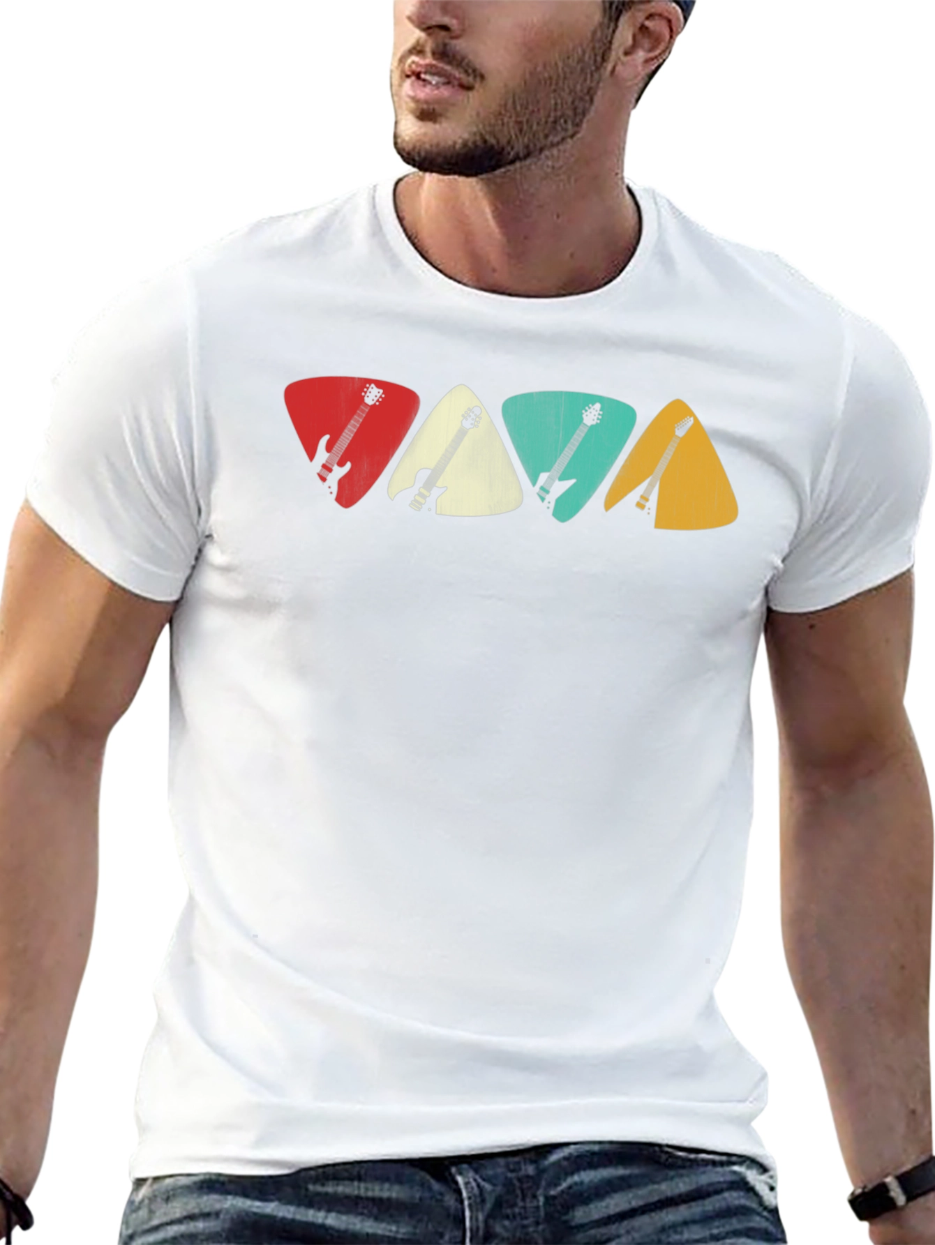Guitar Pick T-Shirt: Musician Style - 13