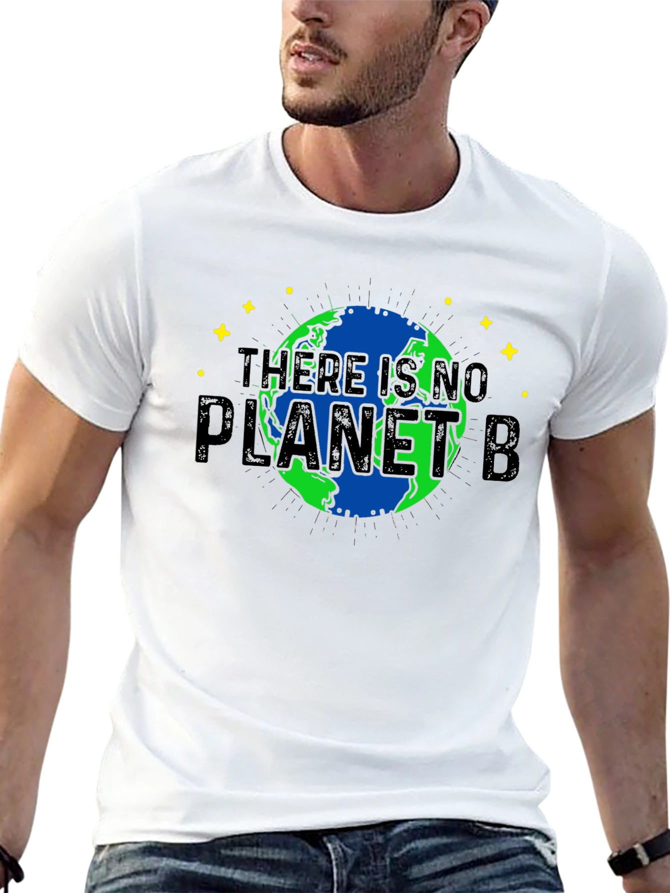 Black There Is No Planet B T-Shirt view 13