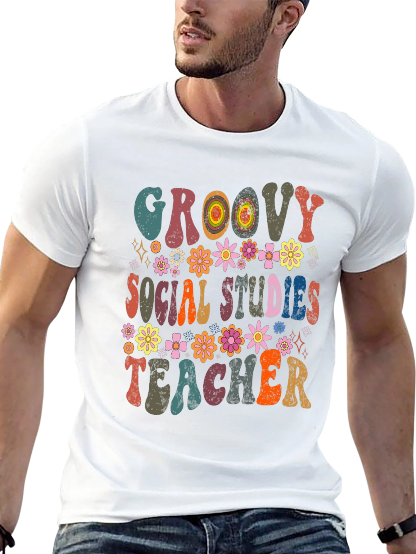 Groovy Social Studies Teacher T-Shirt - 13