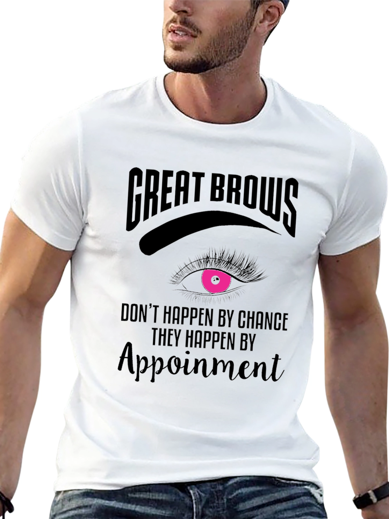 Black Great Brows Appointment T-Shirt view 13