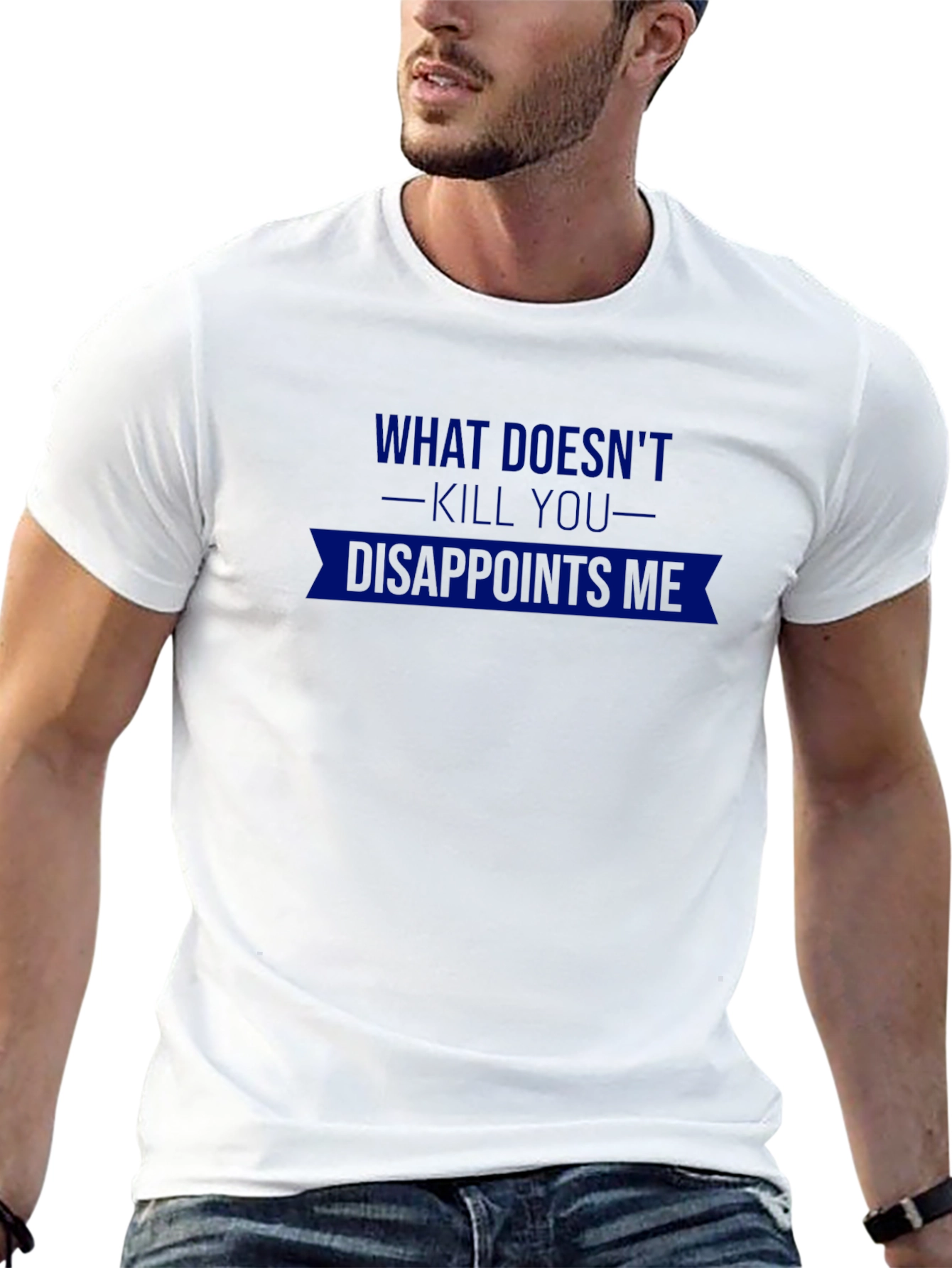 Black Humorous Graphic T-Shirt: What Doesn't Kill You view 13