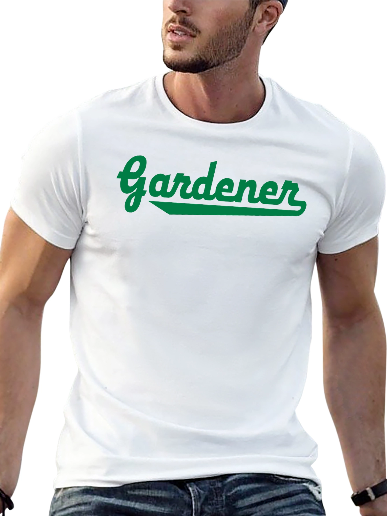 Gardener Graphic T-Shirt - Black Cotton Tee - 13