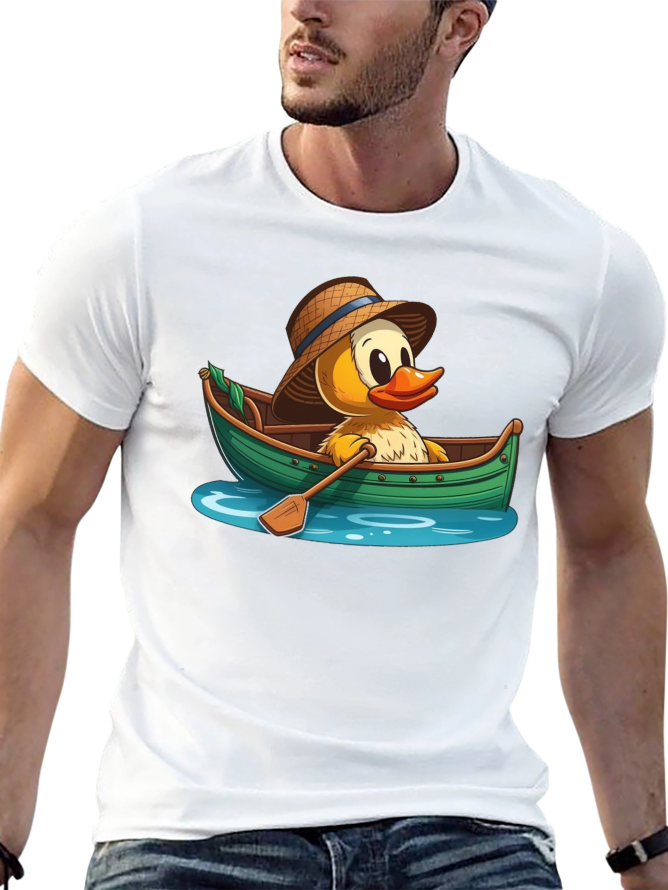 Black Duck in Boat Graphic T-Shirt view 13