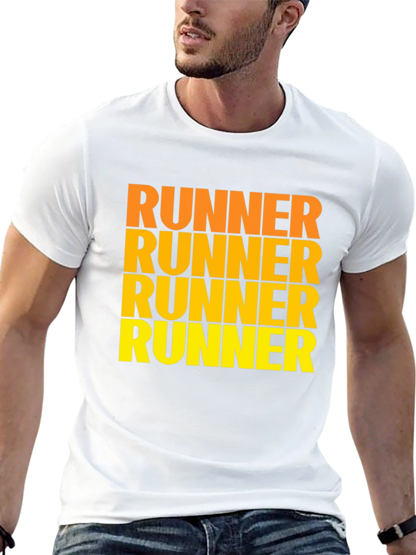 Runner Text Graphic Black T-Shirt - 13