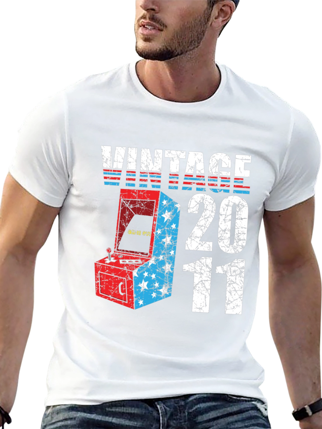 Black Vintage 2011 Arcade T-Shirt view 13