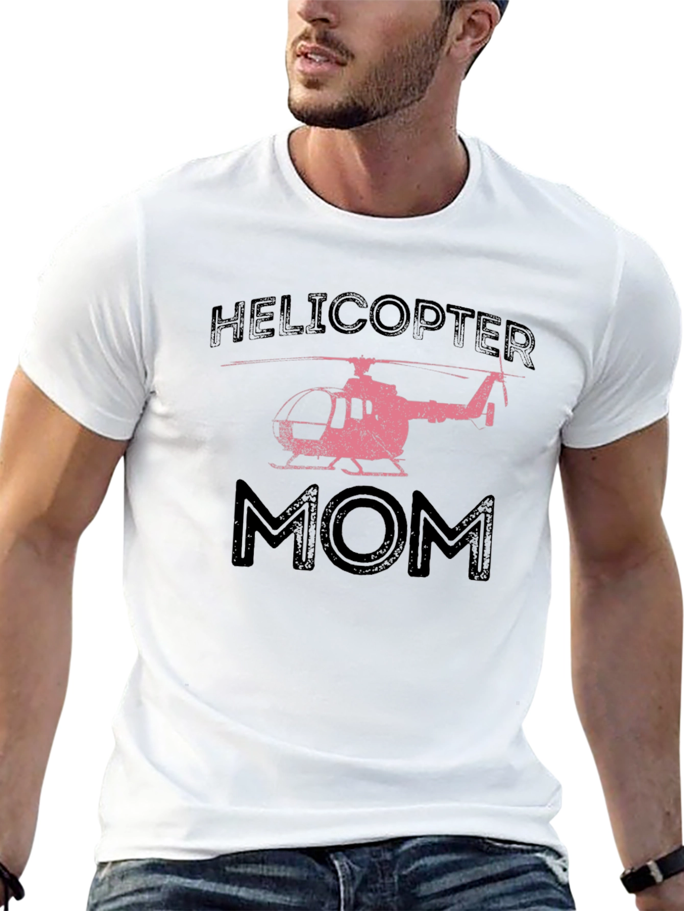 Black Helicopter Mom T-Shirt - Trendy Graphic Tee view 13