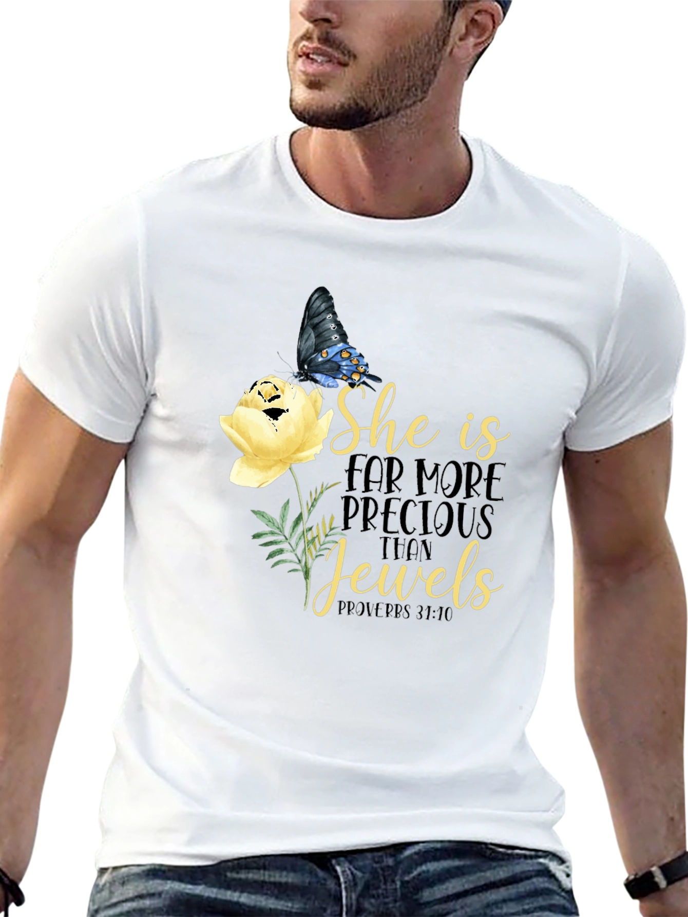 Black She is More Precious Than Jewels T-Shirt view 13