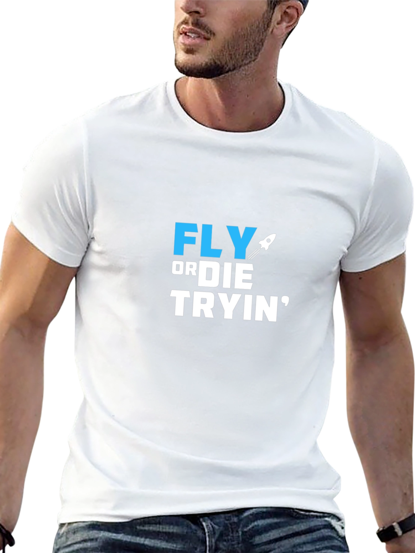 Black Fly or Die Tryin' Graphic T-Shirt view 13