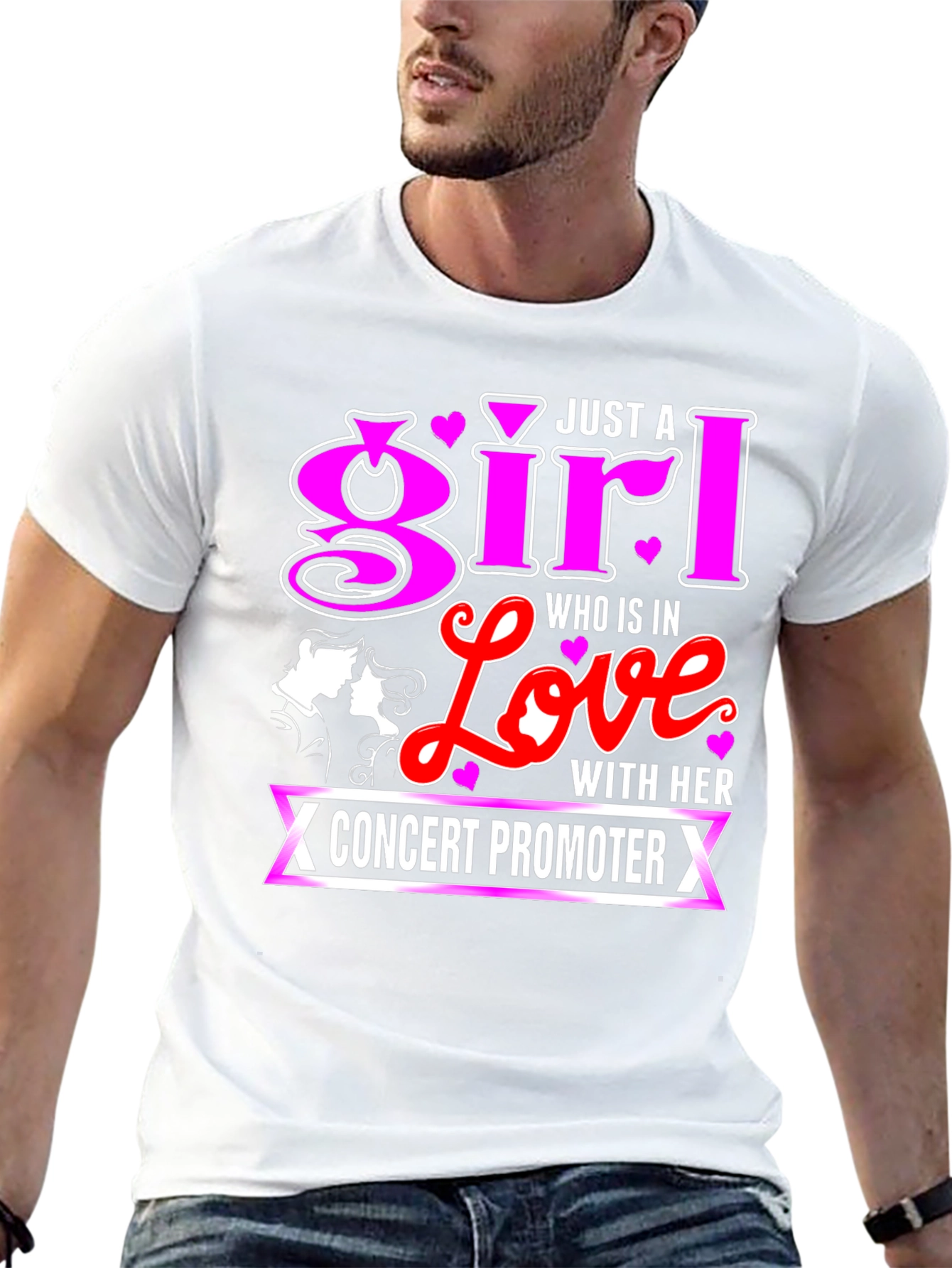 Black Girl in Love Concert Promoter Graphic T-Shirt view 13