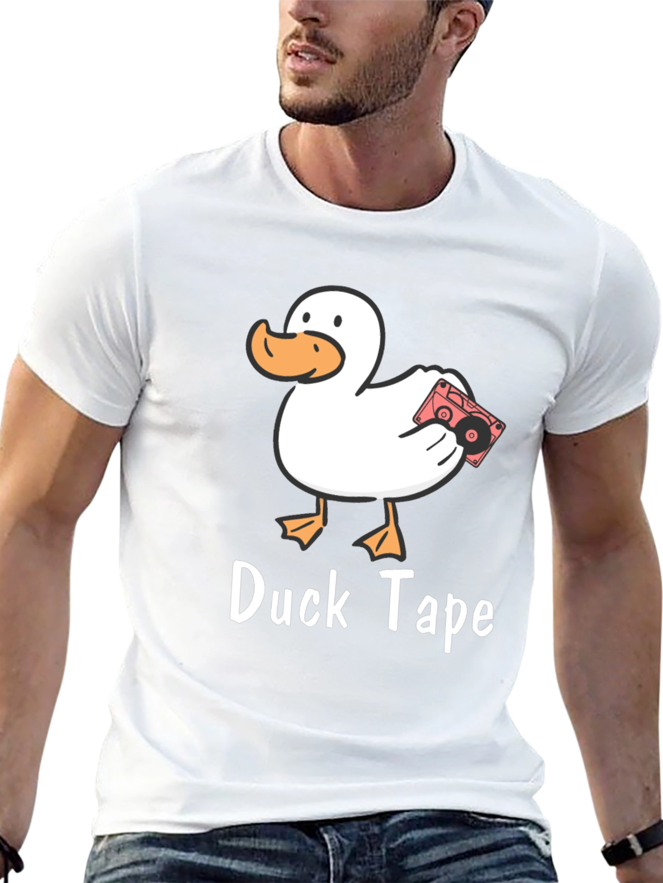 Black Duck Tape Funny Graphic Tee view 13