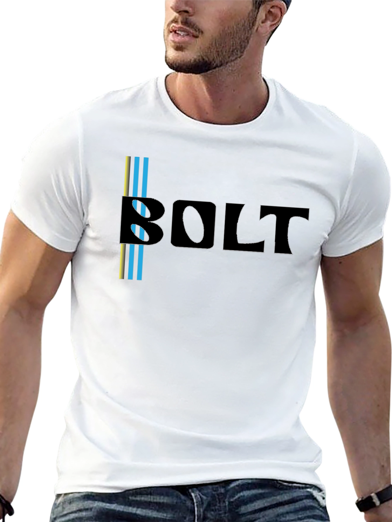 Black Bolt Graphic Tee - Cool Casual Style view 13