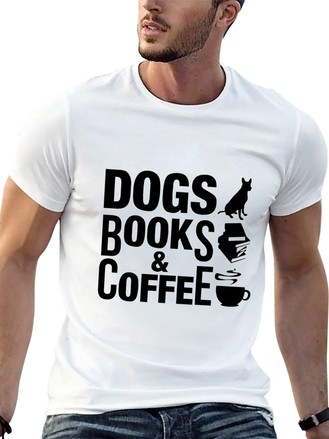 Black Dogs Books & Coffee Graphic Tee view 13