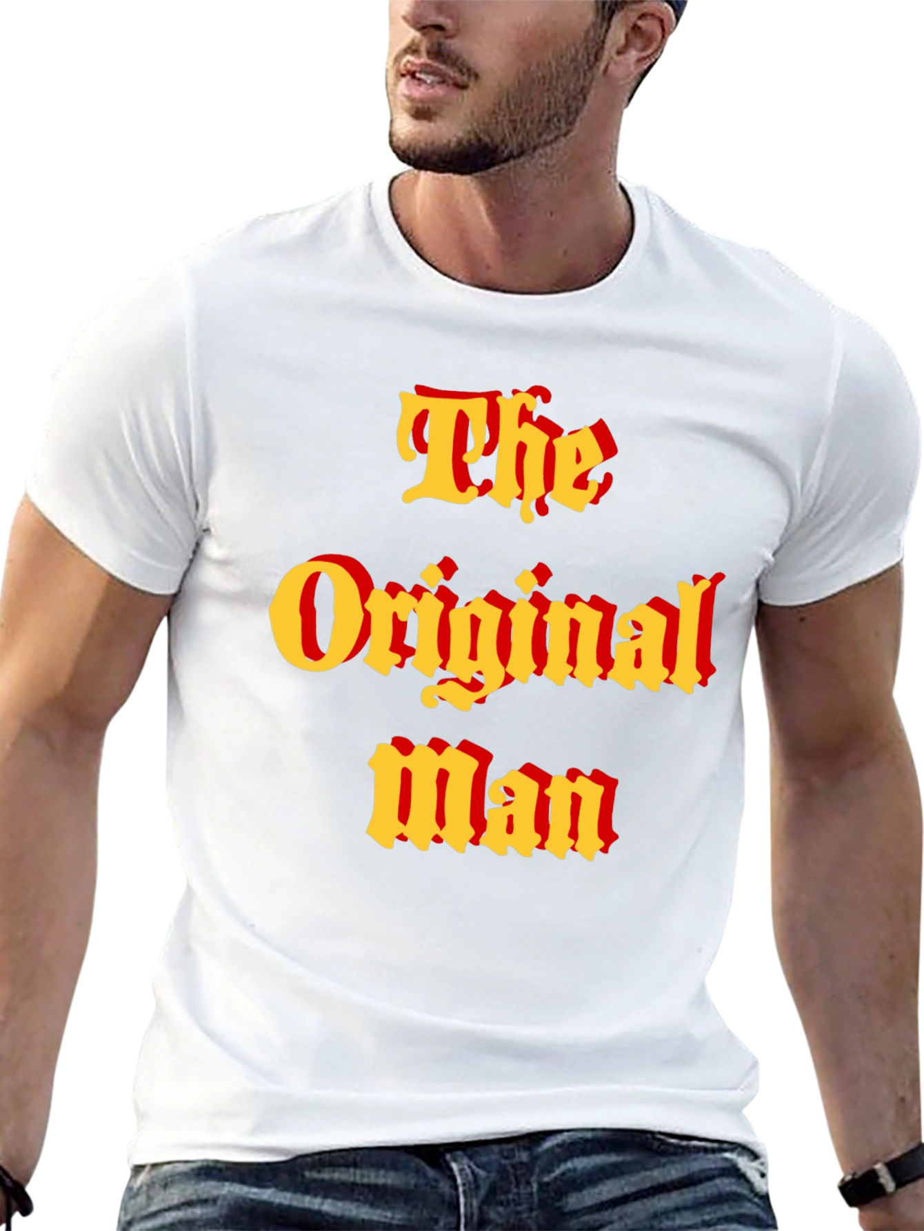 Black The Original Man T-Shirt view 13