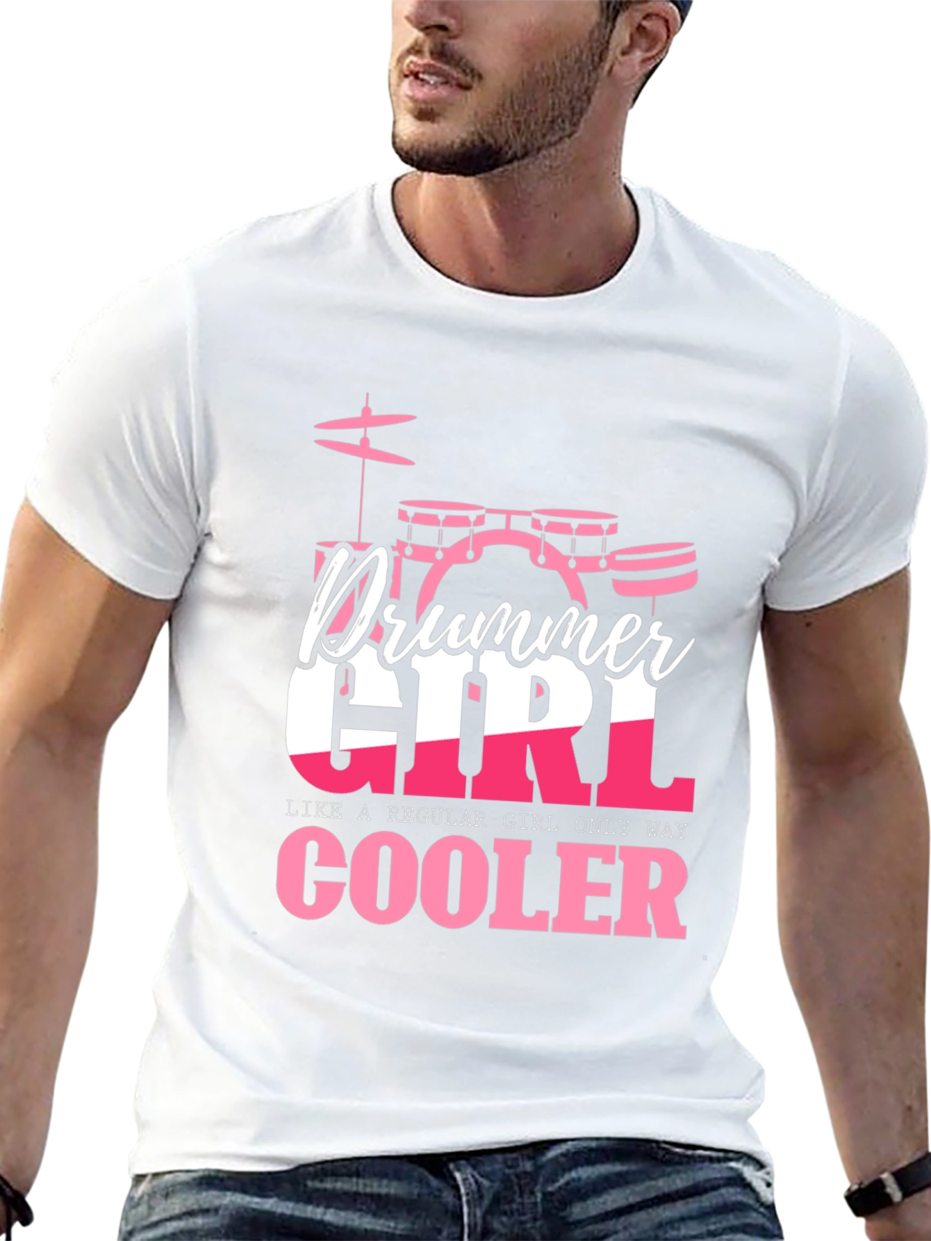 Black Drummer Girl Tee - Cooler Than Regular! view 13