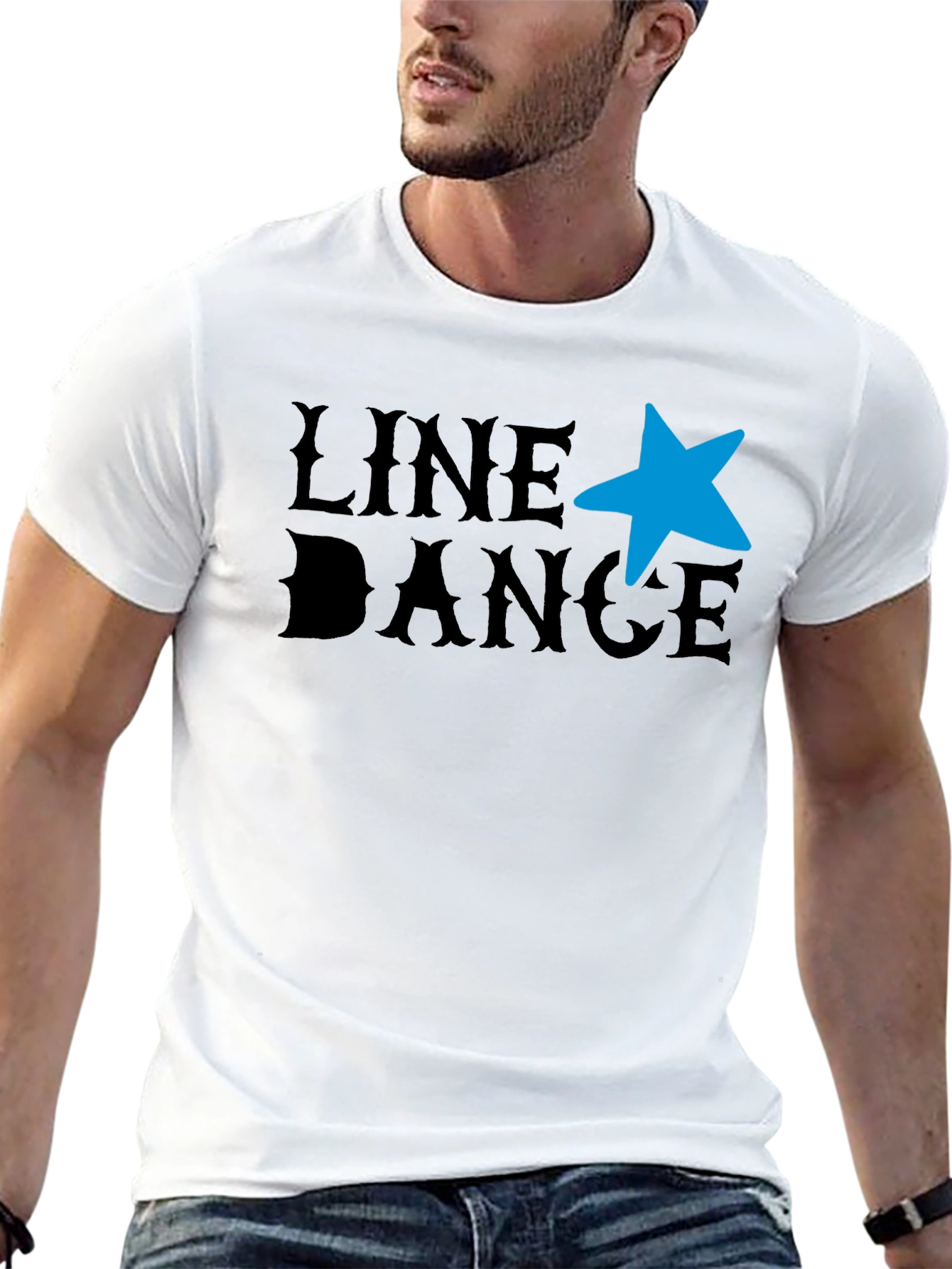 Black Line Dance T-Shirt - Western Star Graphic Tee view 13