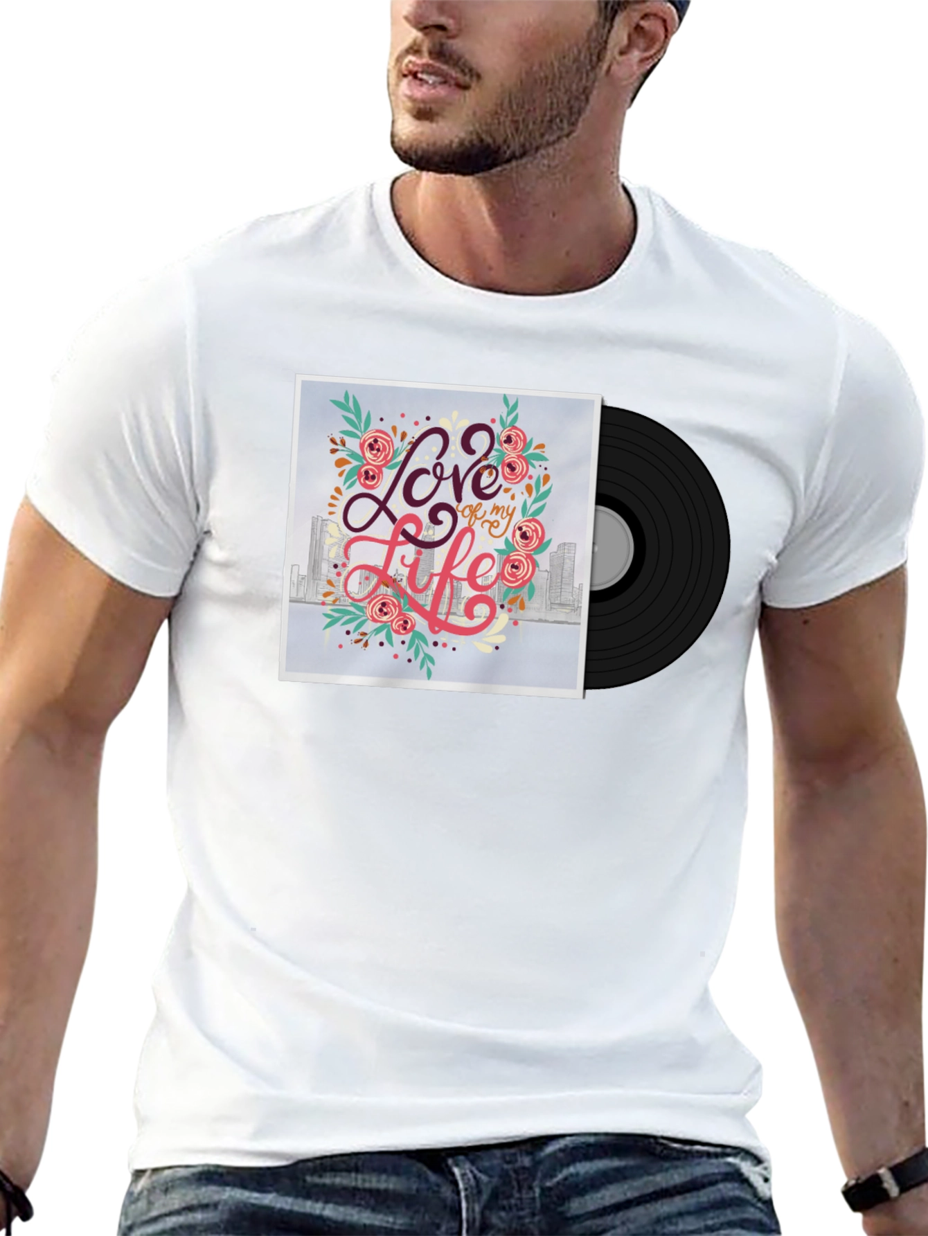 Black Love of My Life Graphic Tee - Black view 13