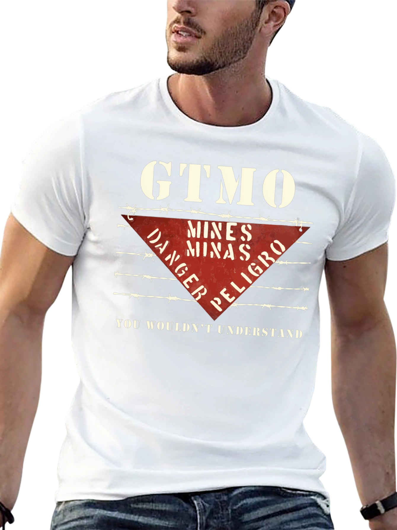 Black GTMO Danger Mines T-Shirt - You Wouldn't Understand view 13